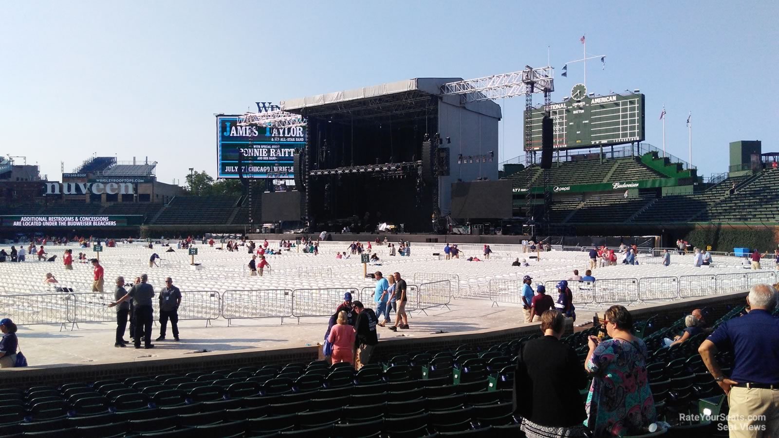 section 28, row 10 seat view  for concert - wrigley field