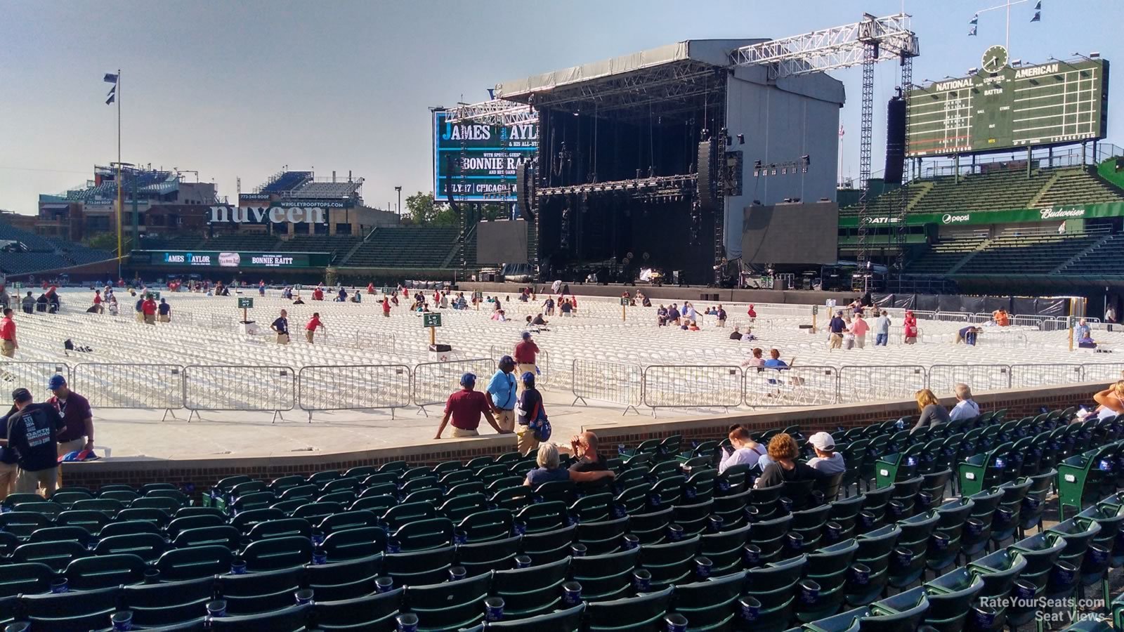 section 29, row 10 seat view  for concert - wrigley field