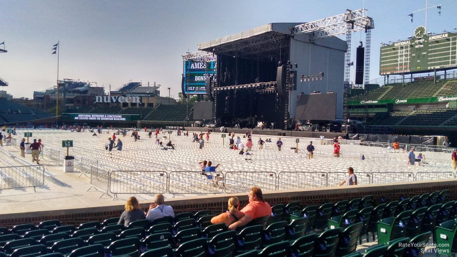 section 30, row 10 seat view  for concert - wrigley field