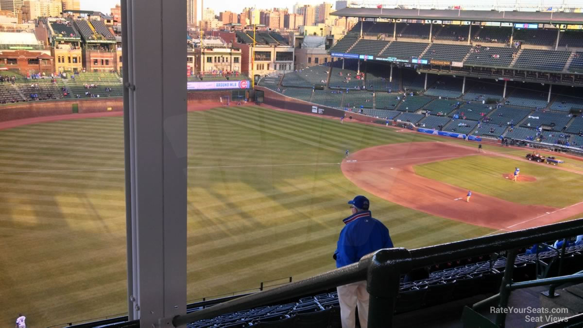 section 404, row 3 seat view  for baseball - wrigley field