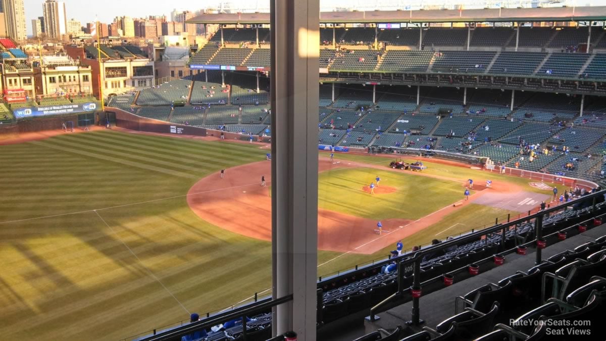 section 405, row 5 seat view  for baseball - wrigley field