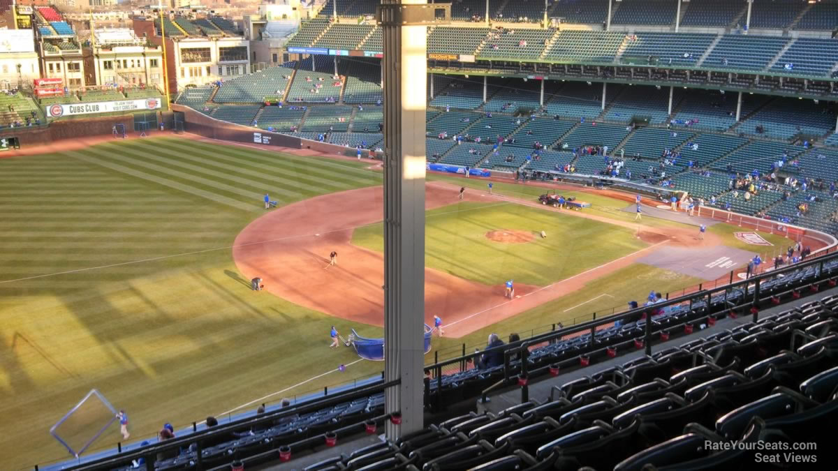 section 406, row 8 seat view  for baseball - wrigley field