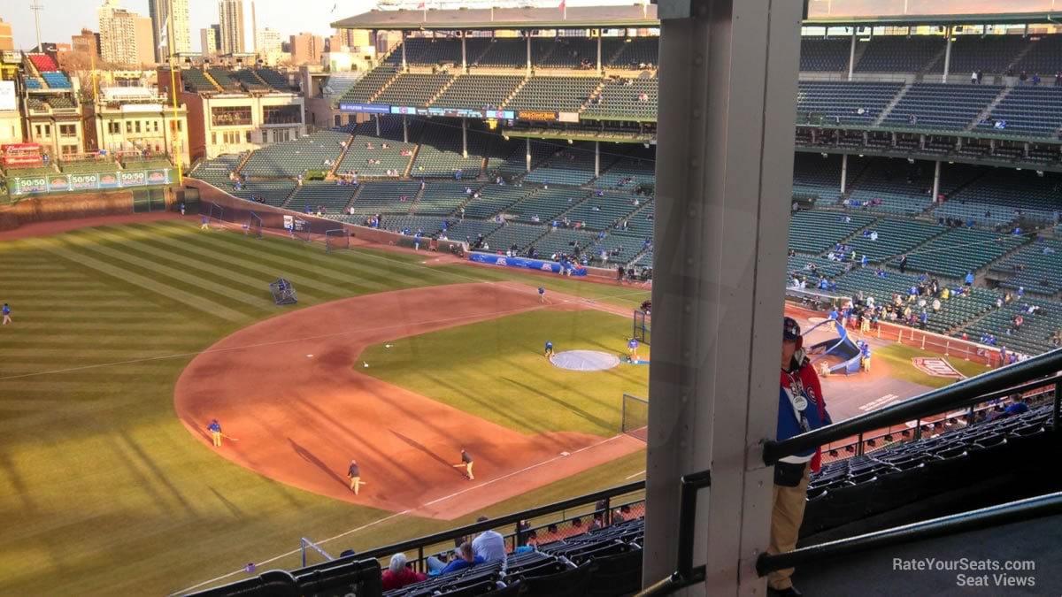 section 407, row 3 seat view  for baseball - wrigley field