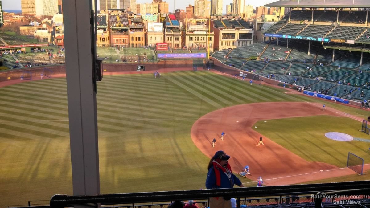 section 407, row 5 seat view  for baseball - wrigley field