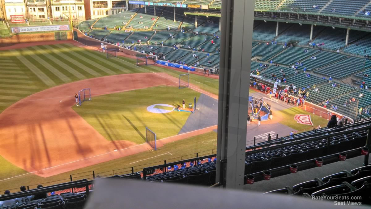section 408, row 5 seat view  for baseball - wrigley field