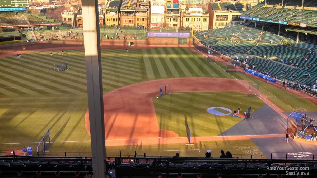 section 410, row 5 seat view  for baseball - wrigley field
