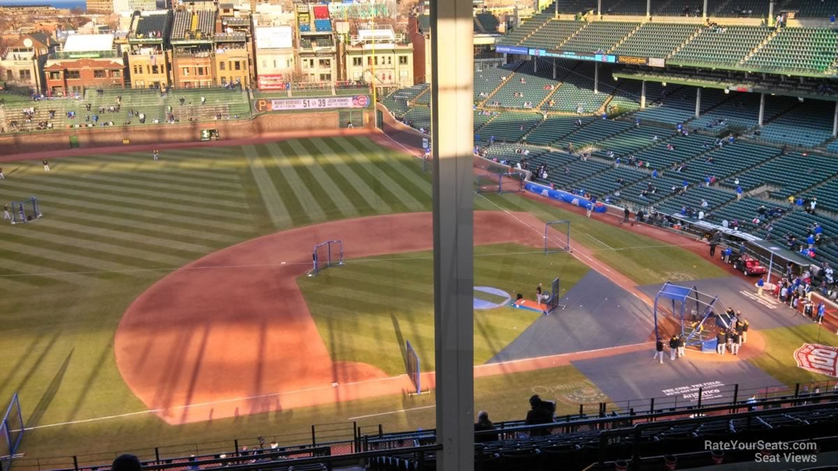 section 410, row 8 seat view  for baseball - wrigley field