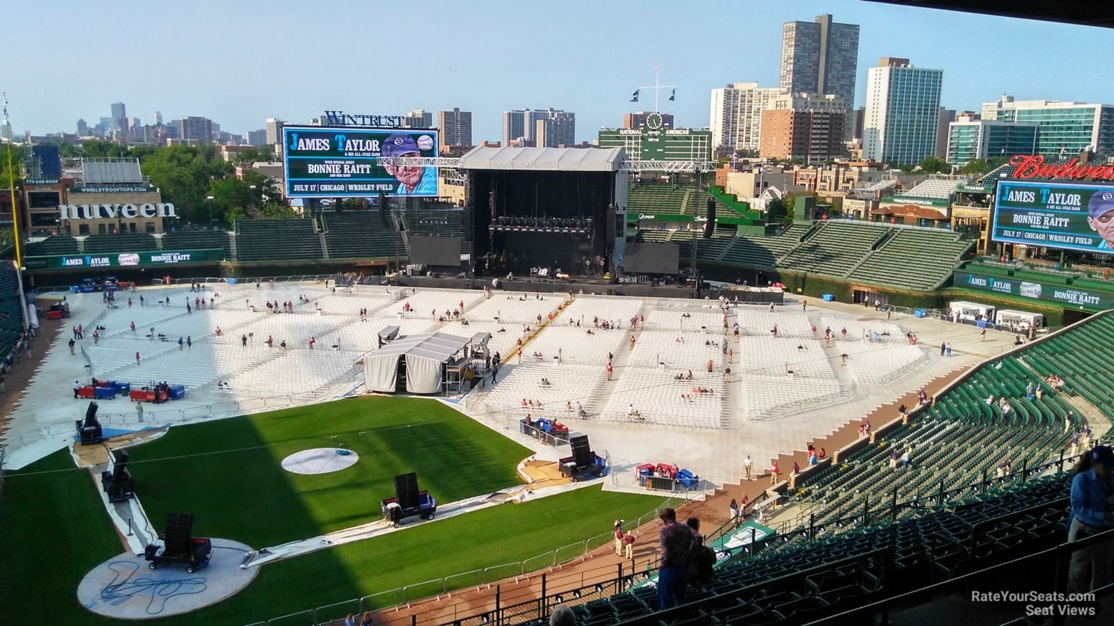 section 420, row 4 seat view  for concert - wrigley field