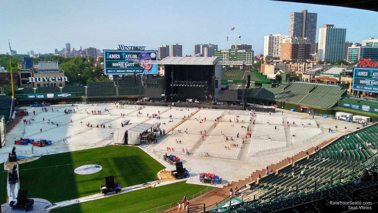section 421, row 4 seat view  for concert - wrigley field
