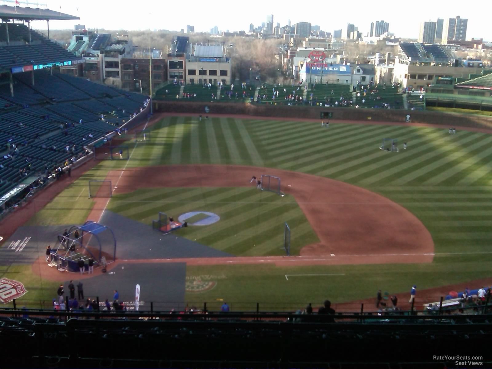 section 422, row 5 seat view  for baseball - wrigley field