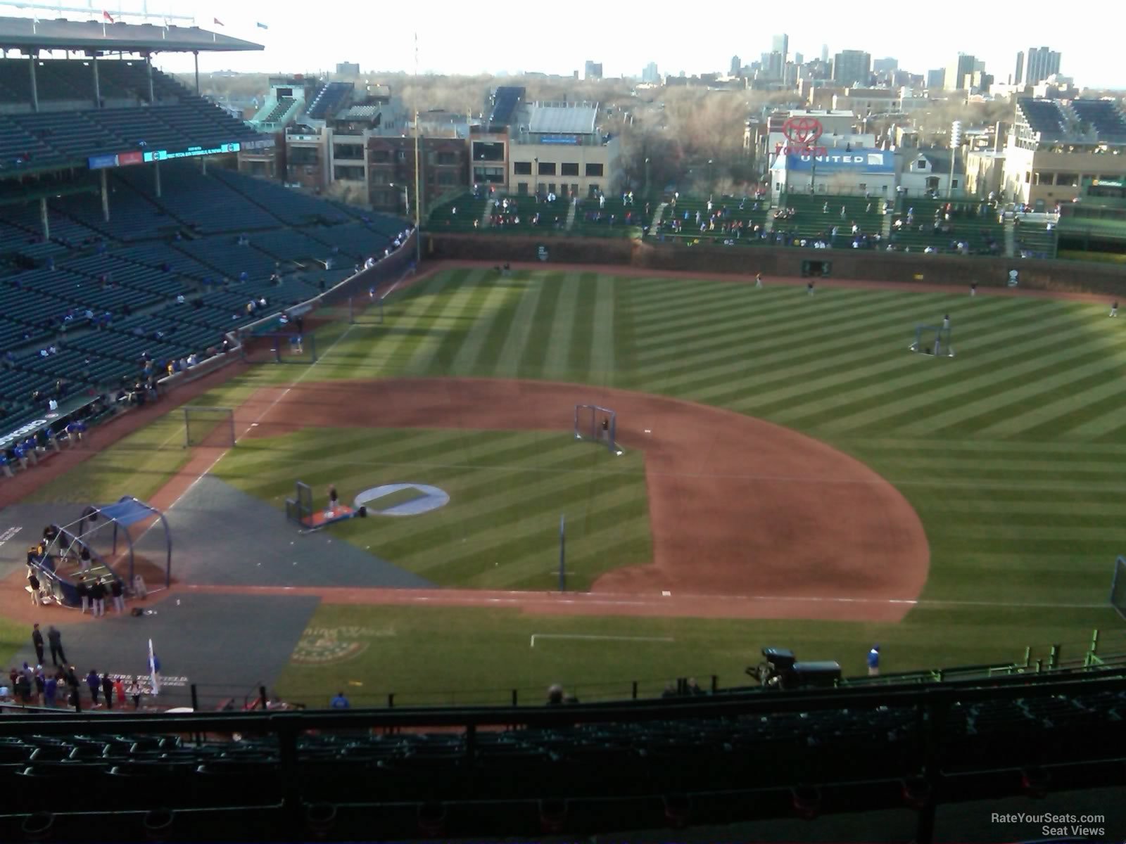 section 423, row 5 seat view  for baseball - wrigley field