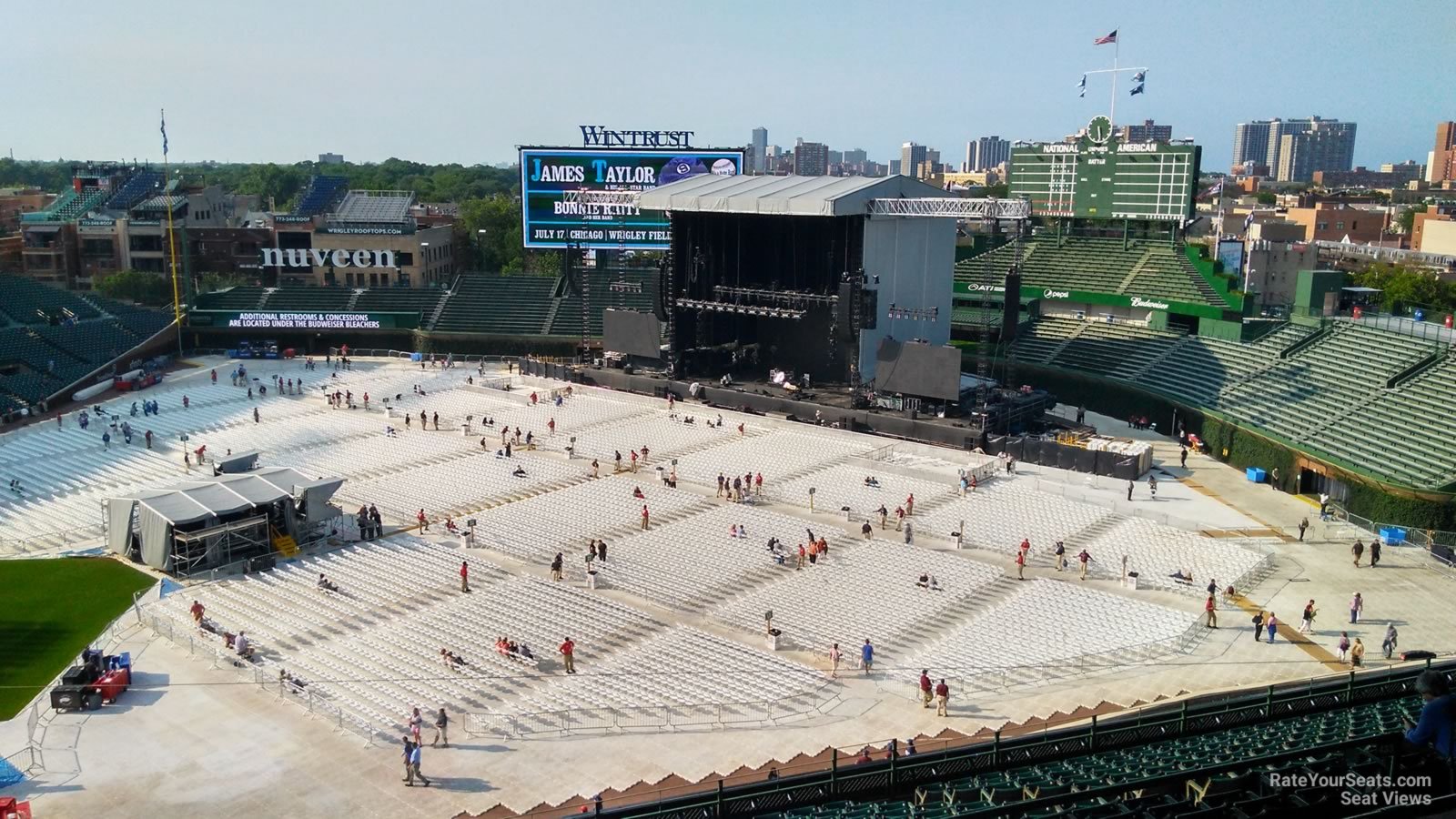 section 426, row 4 seat view  for concert - wrigley field