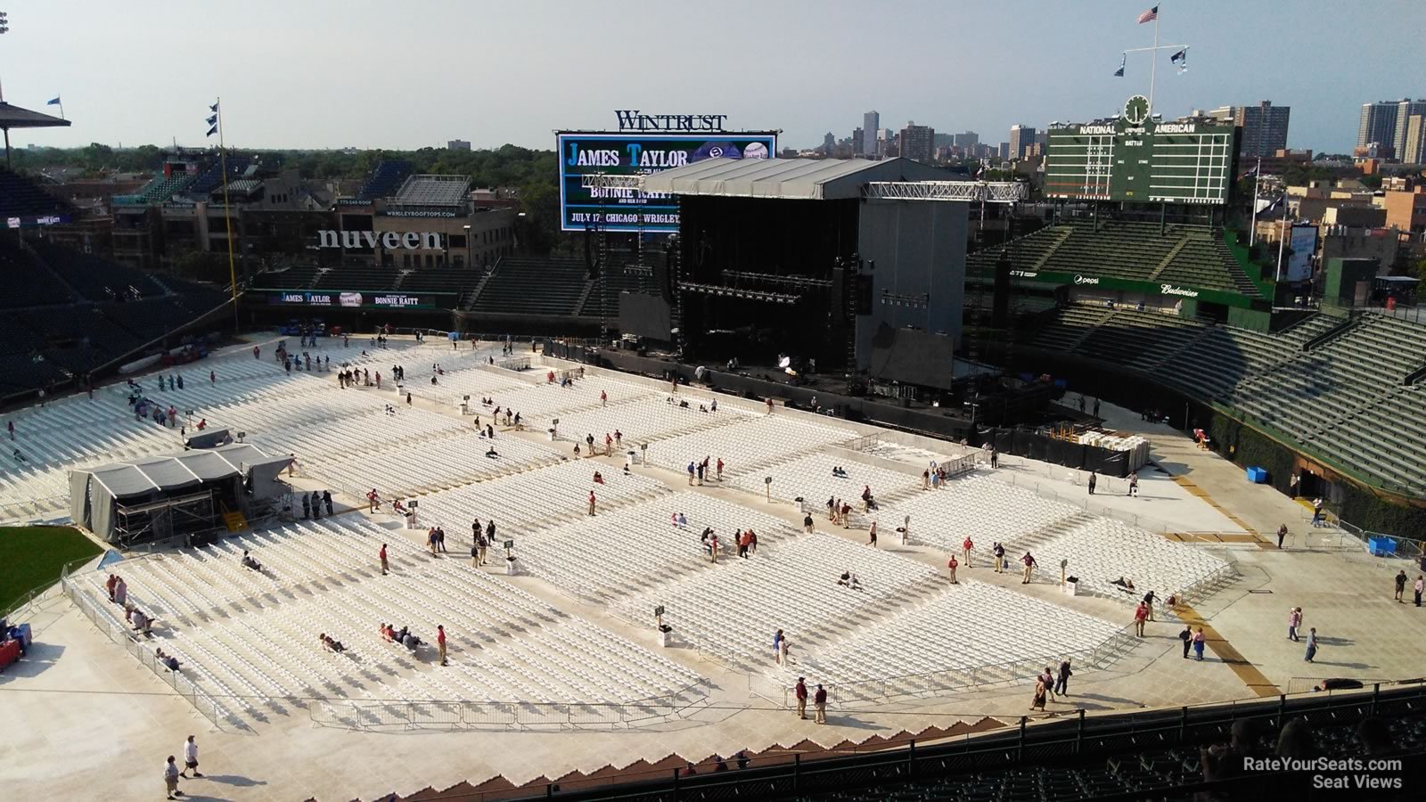 section 427, row 4 seat view  for concert - wrigley field