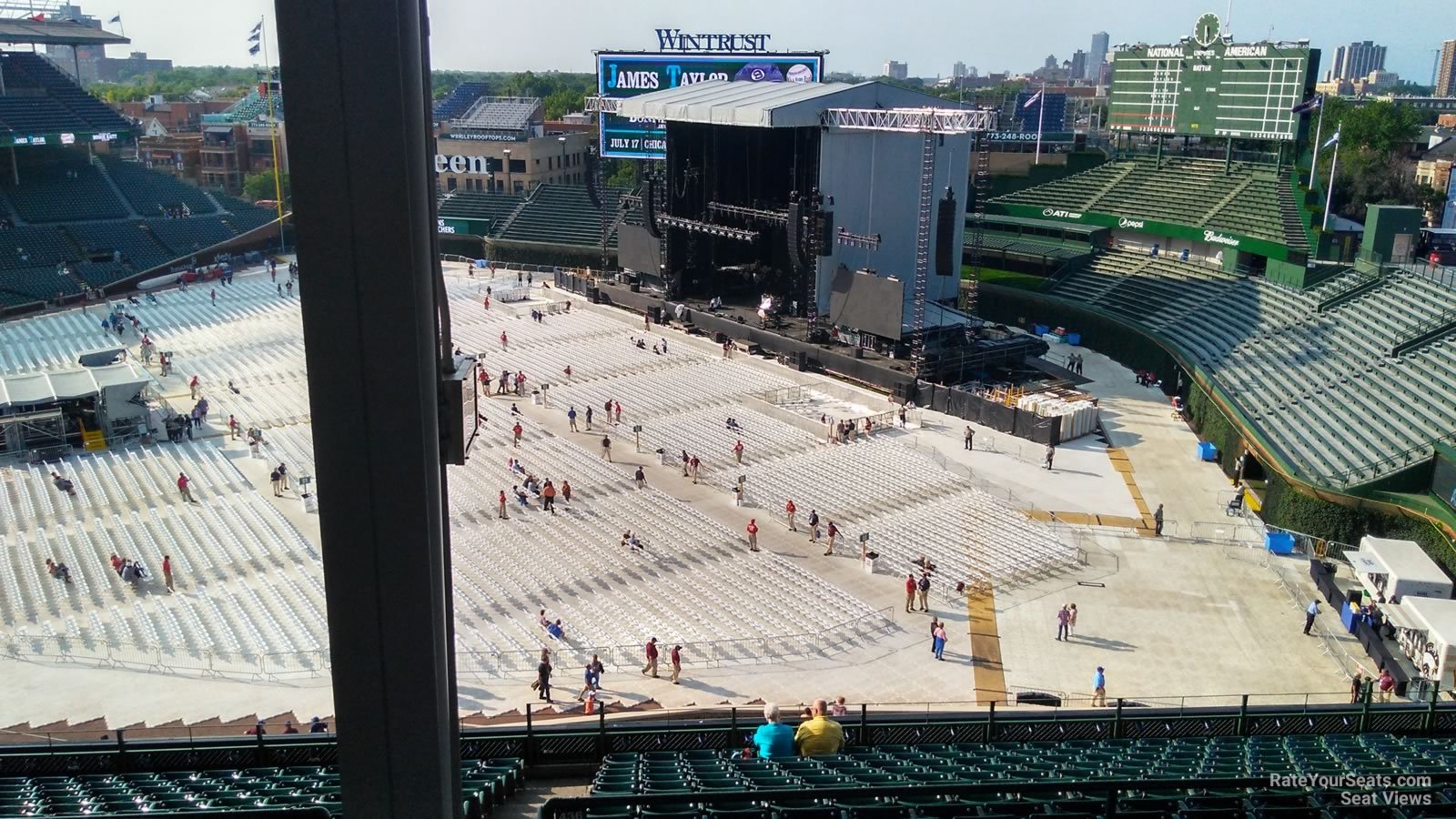 section 429, row 4 seat view  for concert - wrigley field