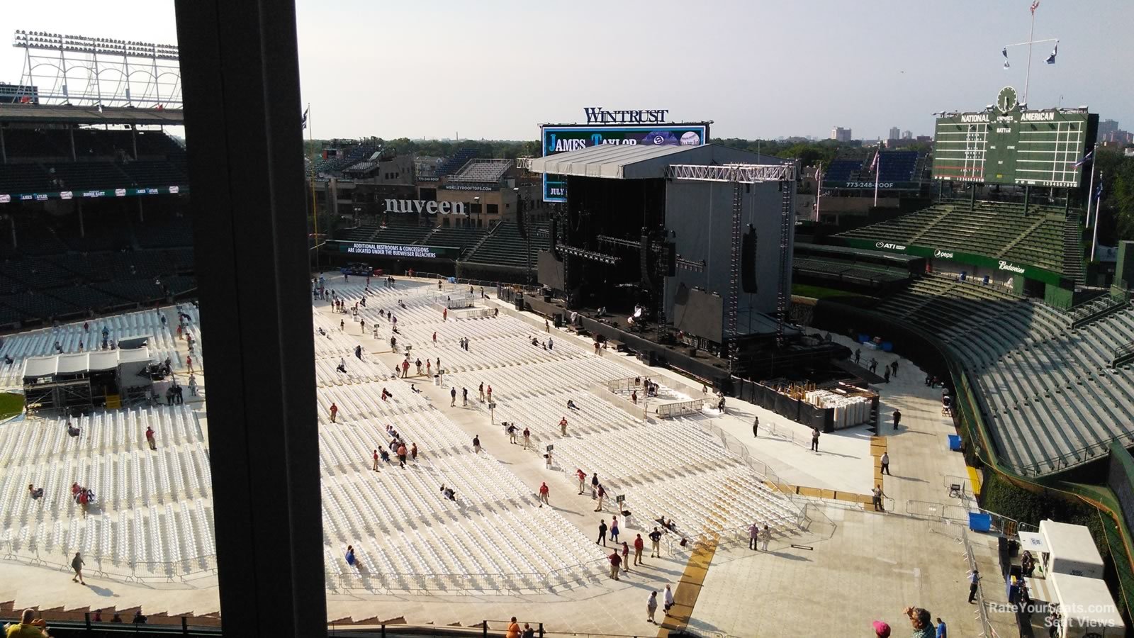 section 430, row 4 seat view  for concert - wrigley field