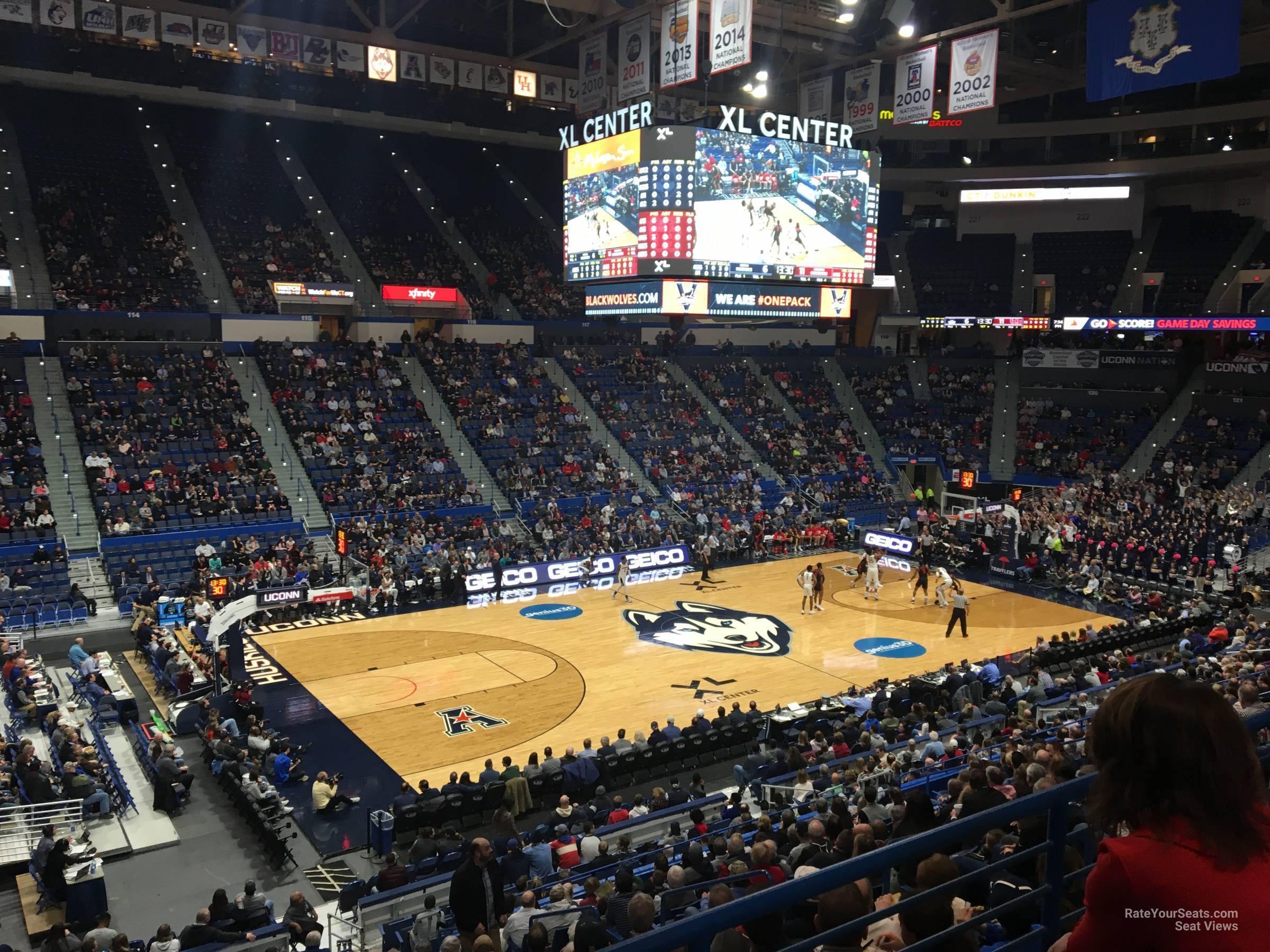 section 106, row r seat view  - xl center