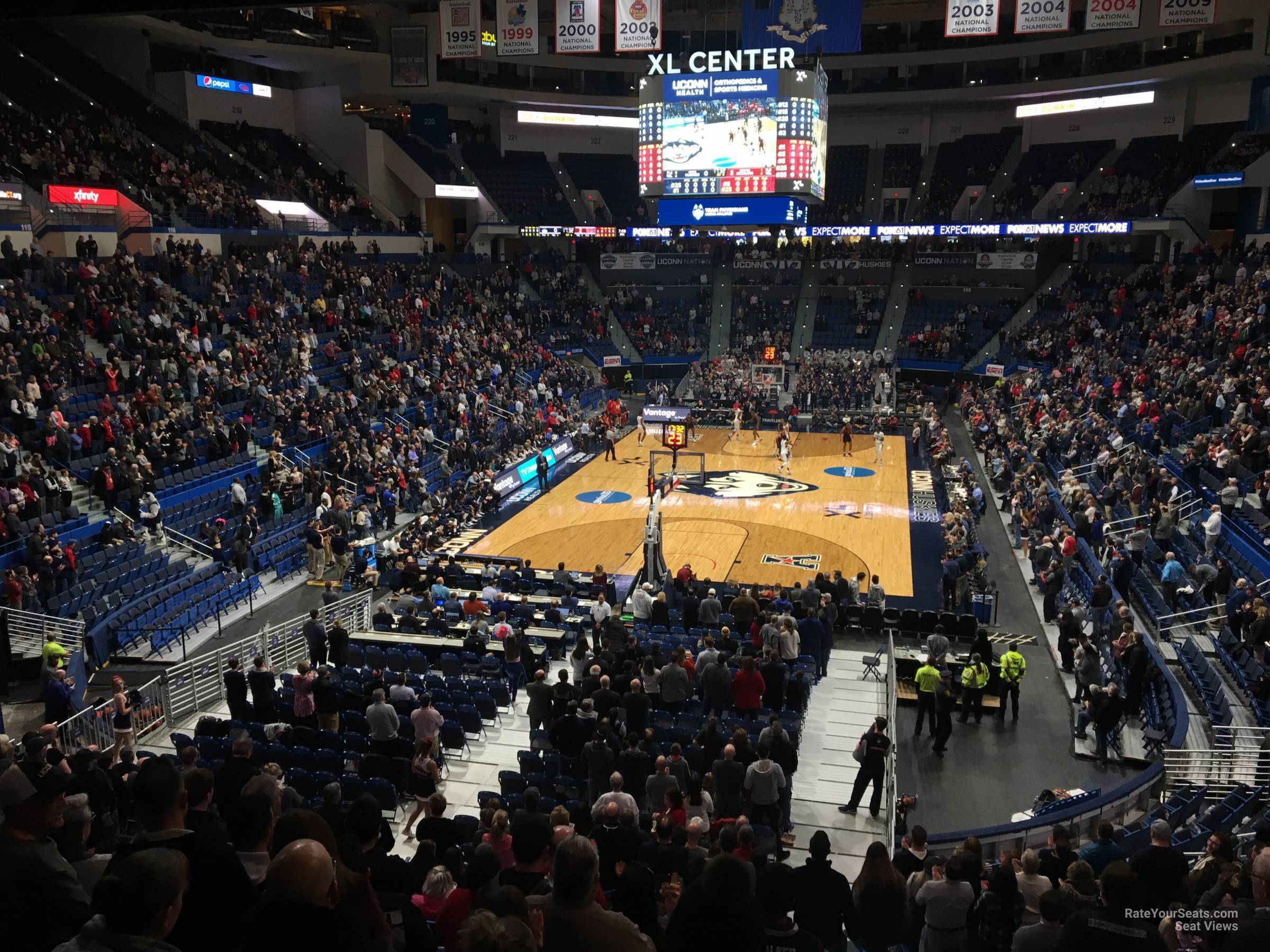 section 109, row s seat view  - xl center