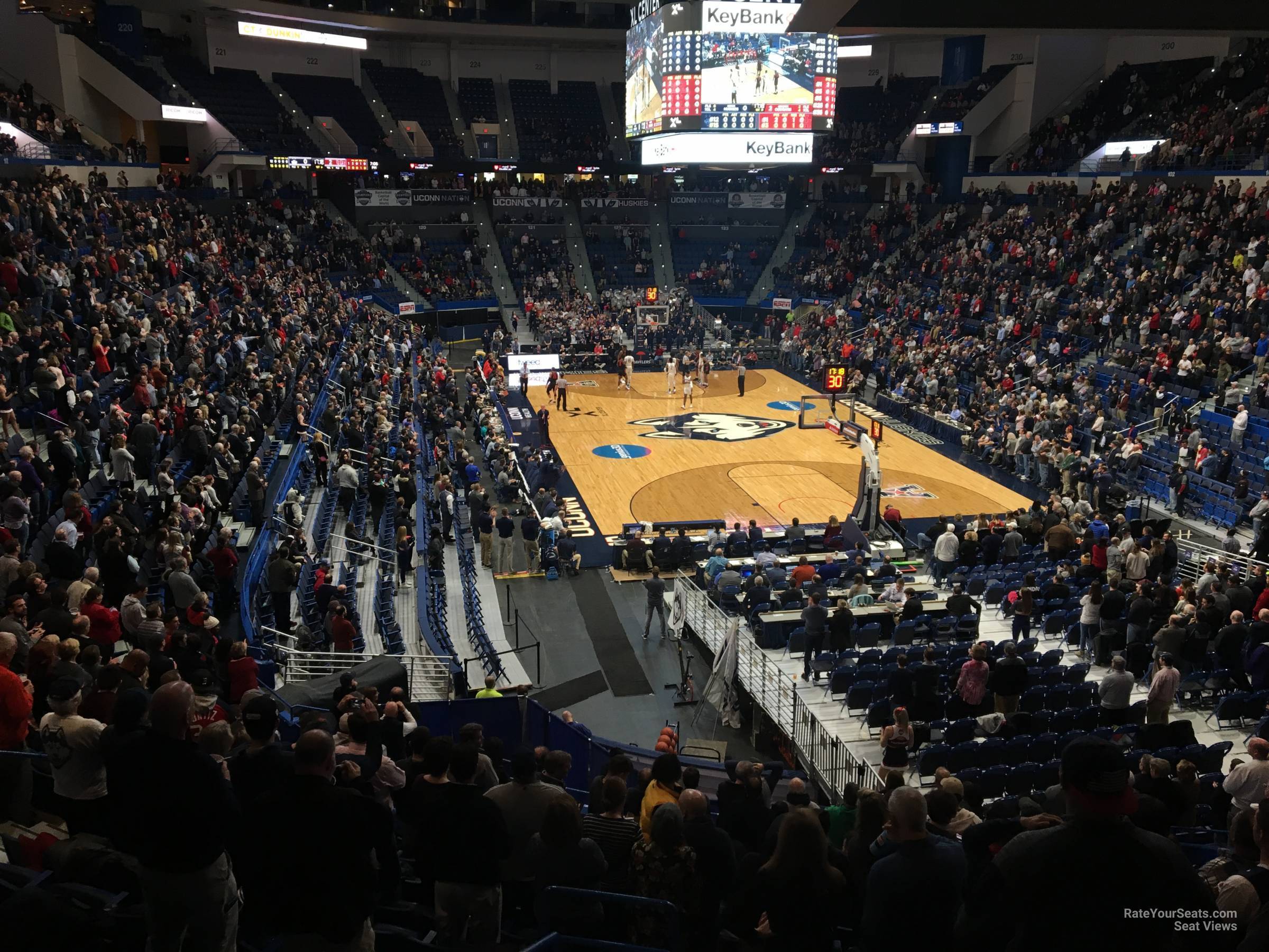 section 111, row s seat view  for basketball - xl center