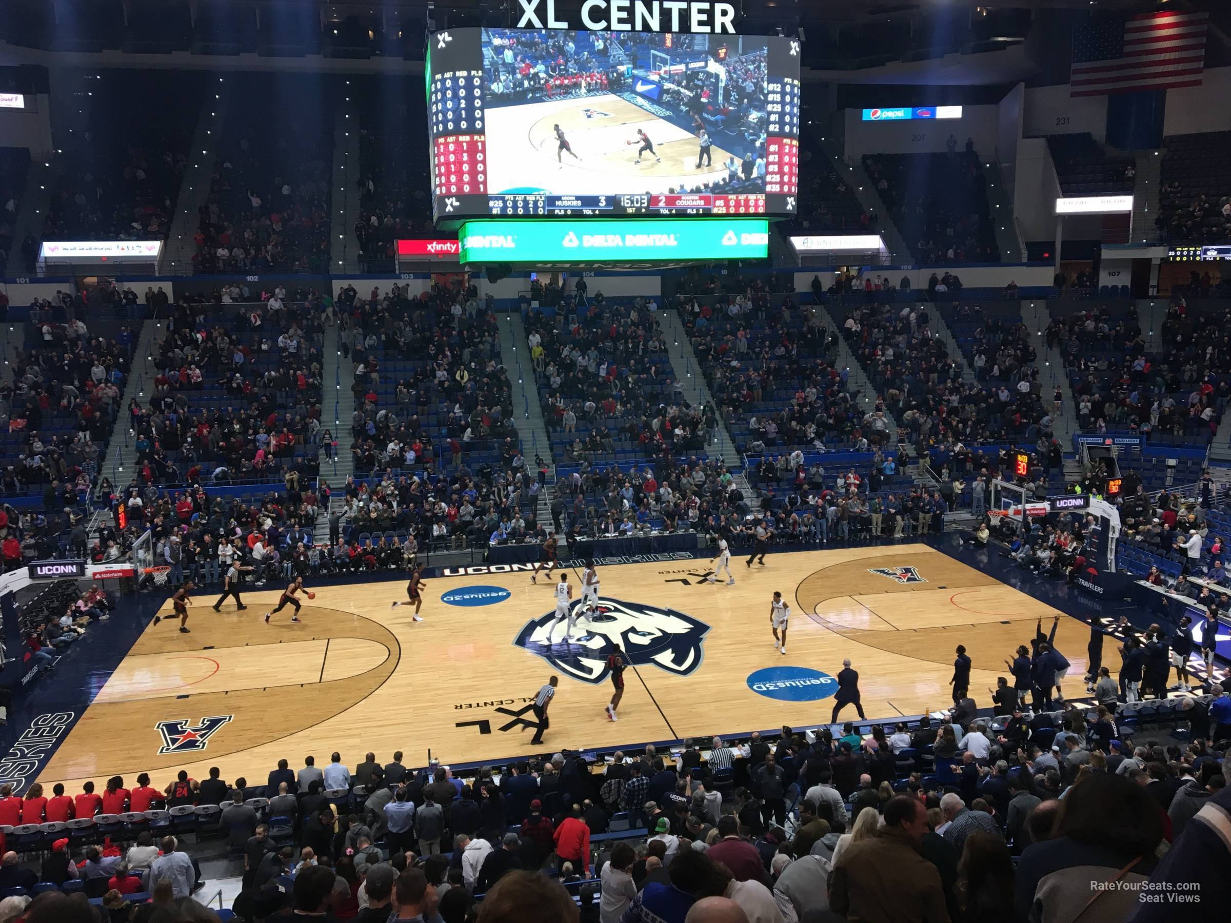 section 116, row r seat view  - xl center