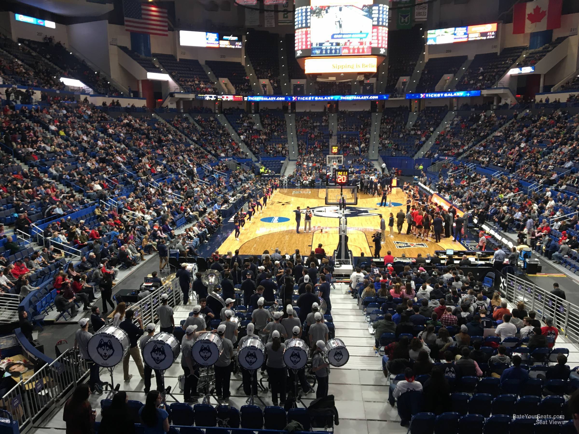 section 122, row s seat view  for basketball - xl center