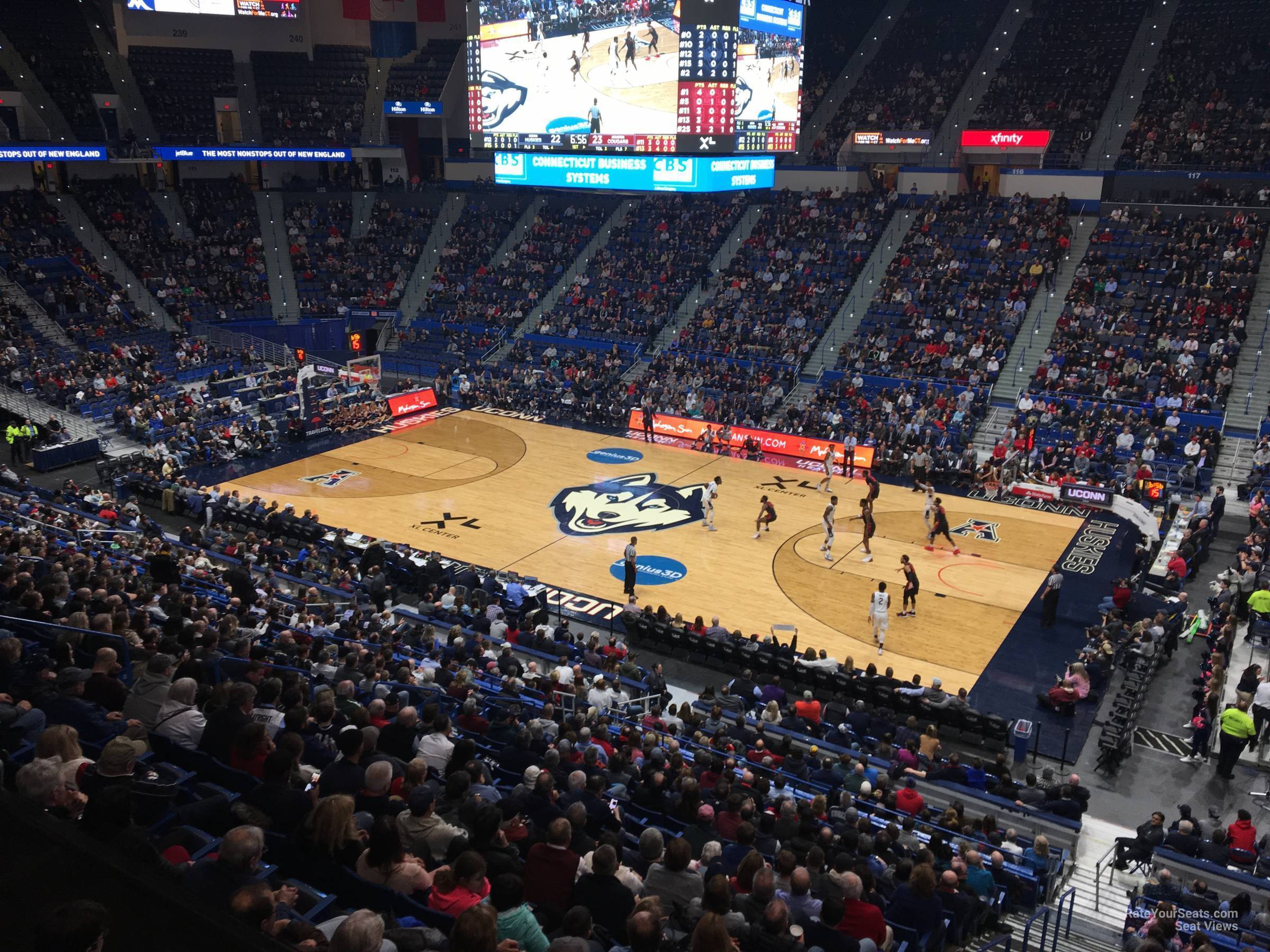 section 201, row a seat view  - xl center