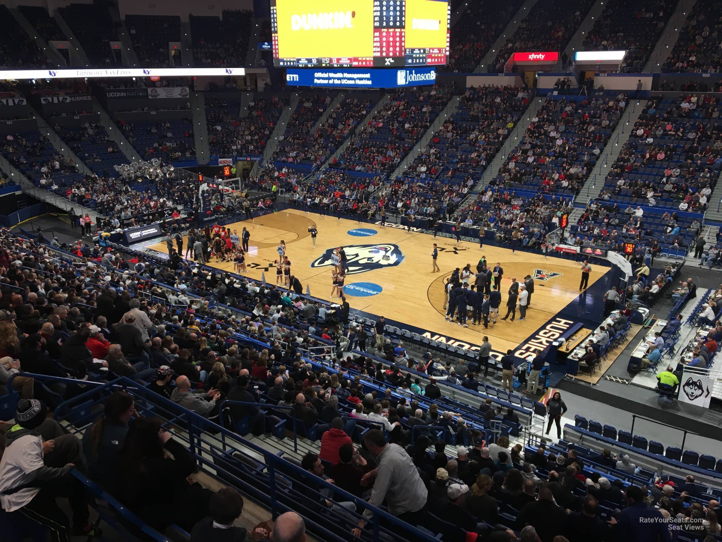 section 212, row a seat view  - xl center