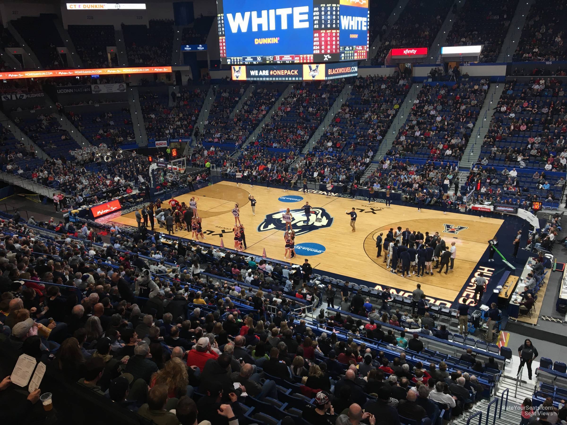 section 213, row a seat view  - xl center