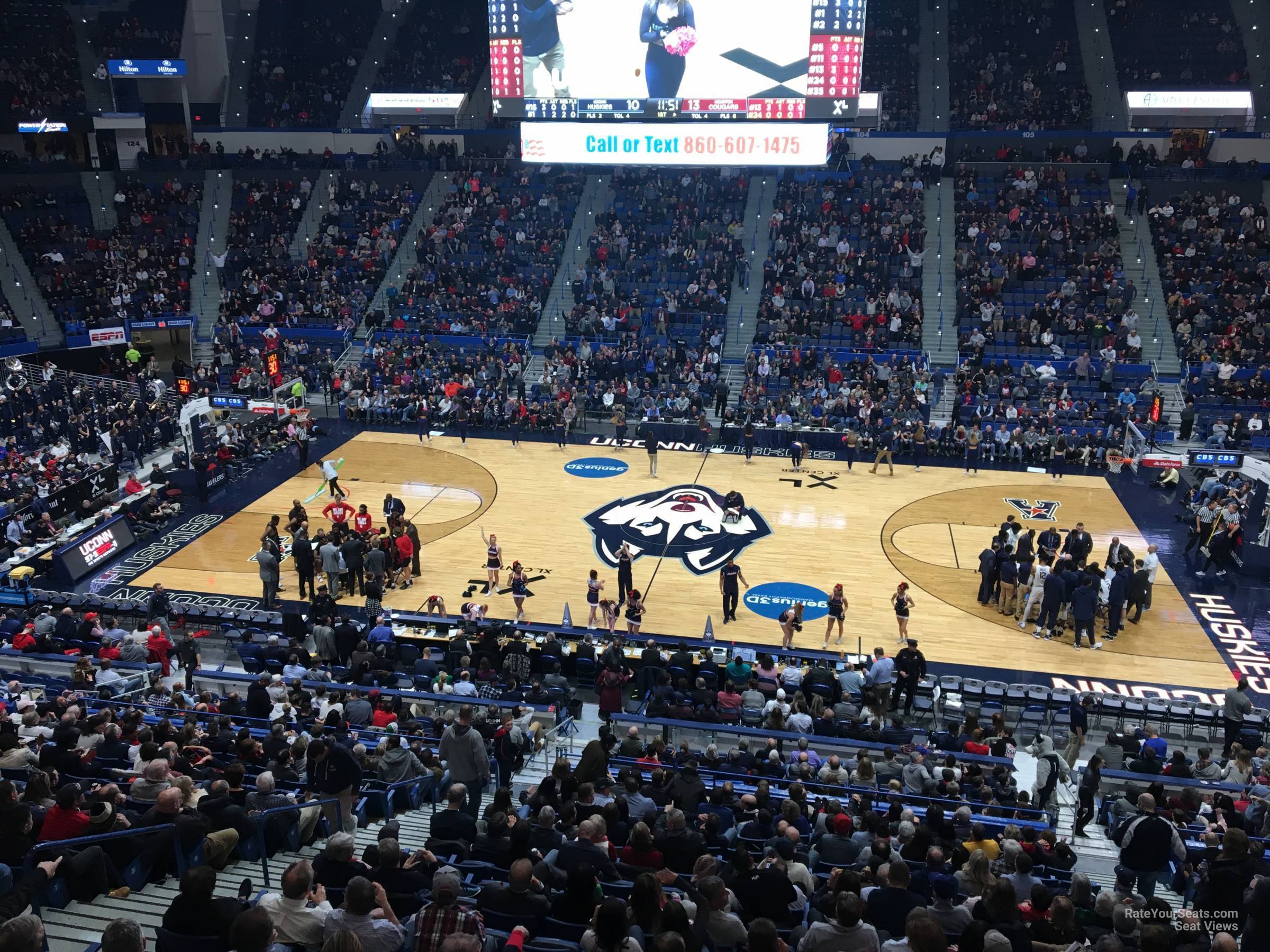 section 214, row a seat view  - xl center