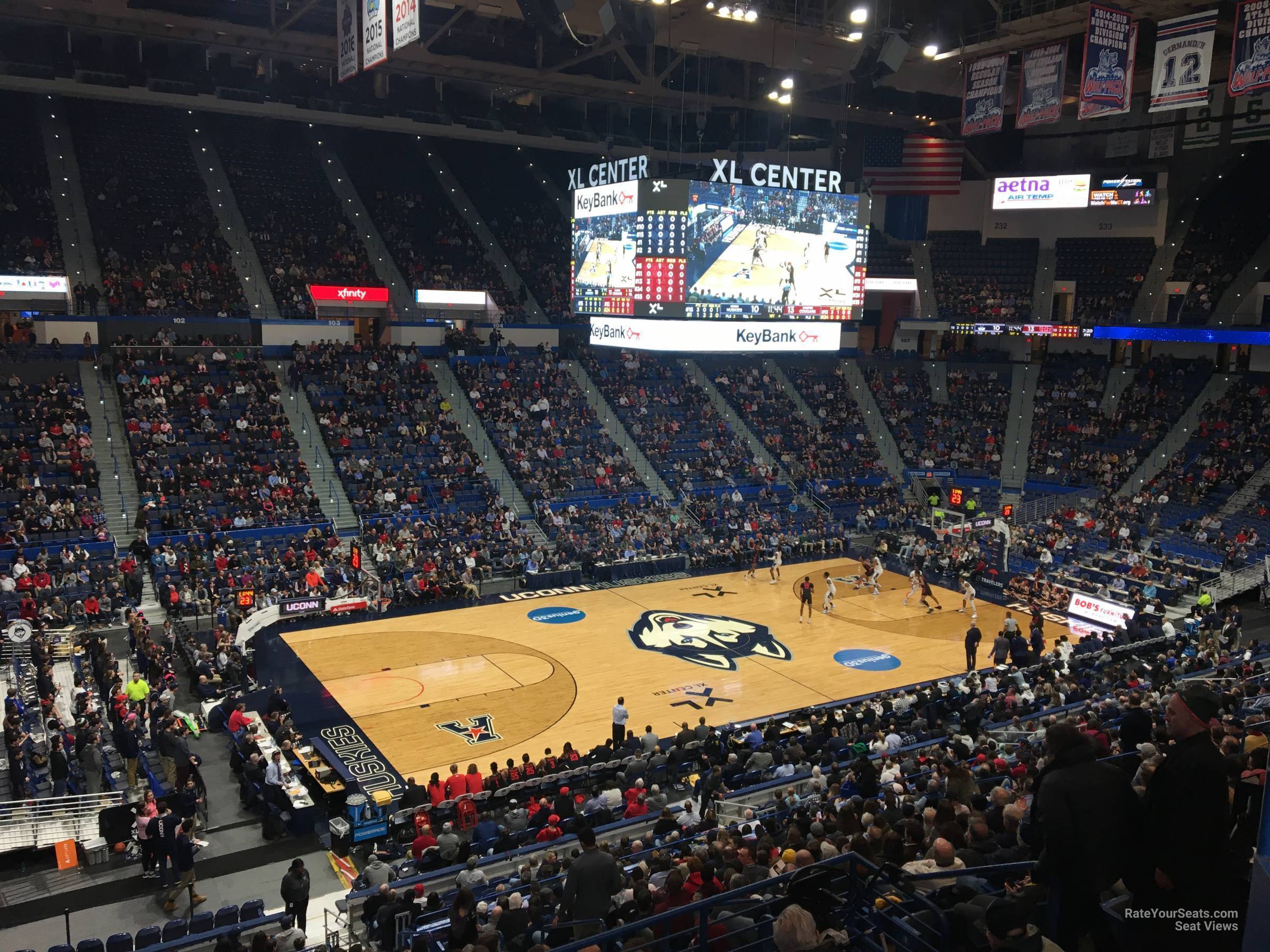 section 218, row a seat view  - xl center