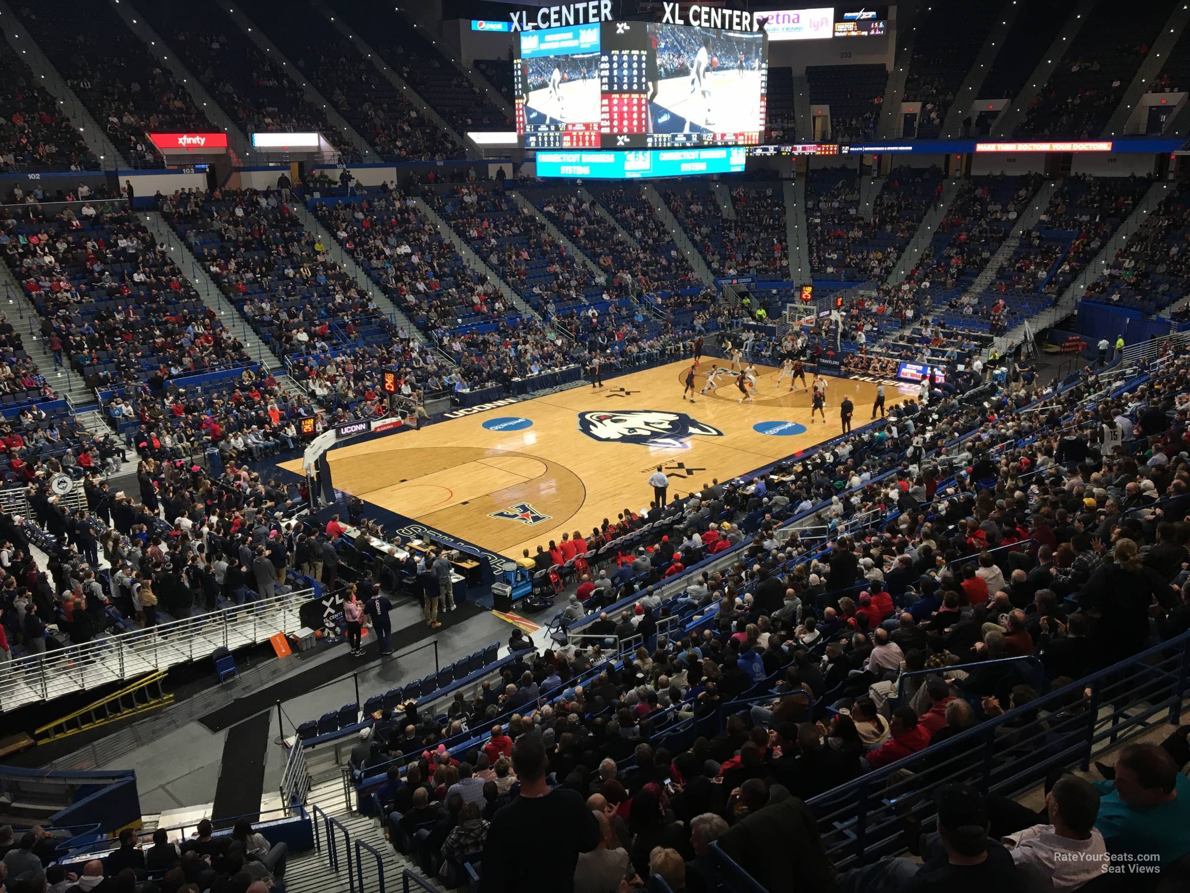 section 219, row a seat view  - xl center