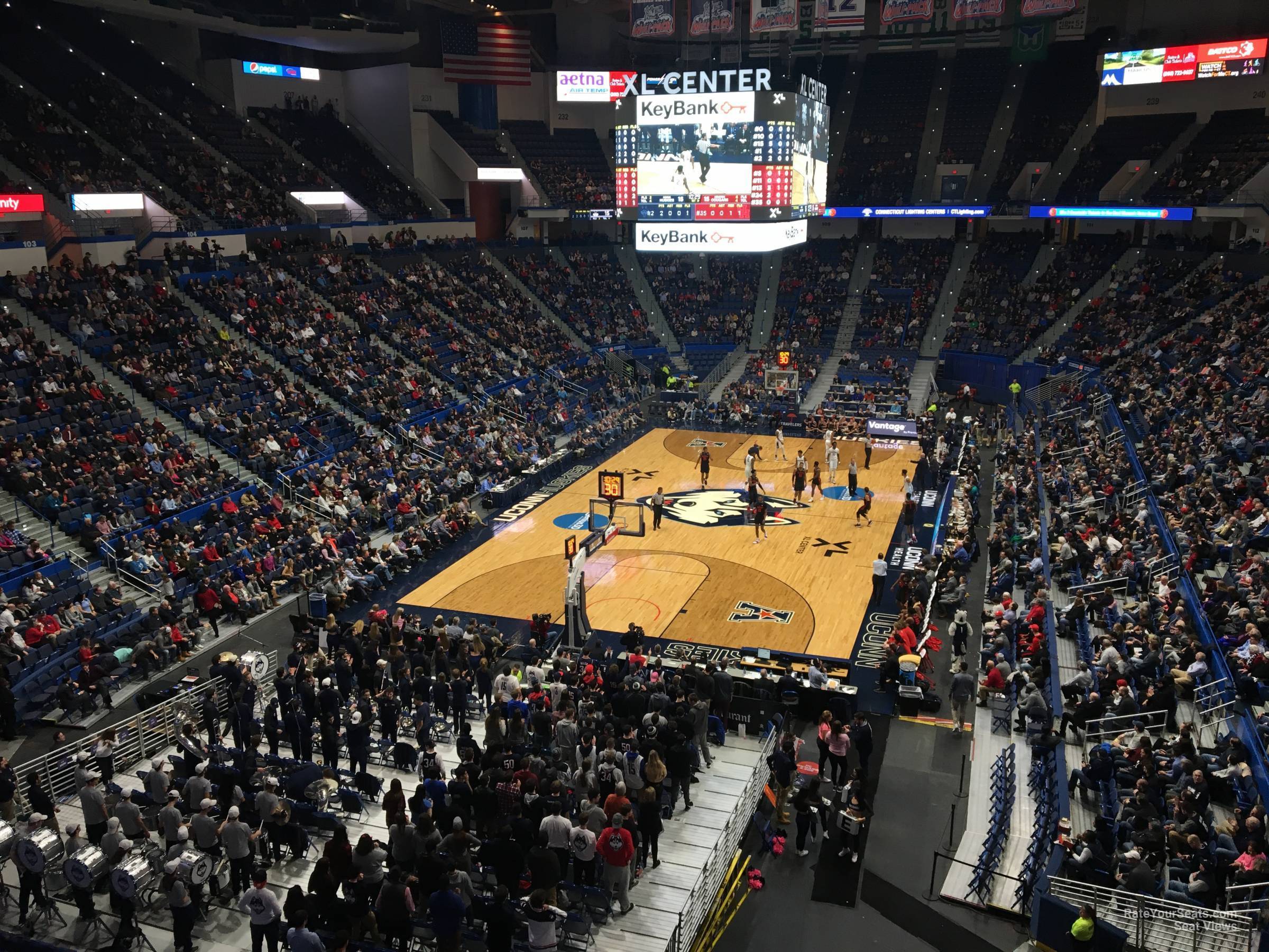 section 222, row a seat view  - xl center
