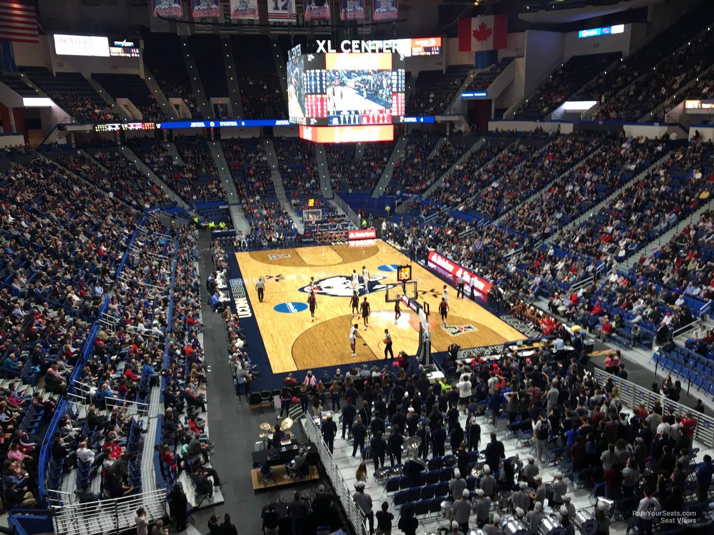 section 227, row a seat view  - xl center