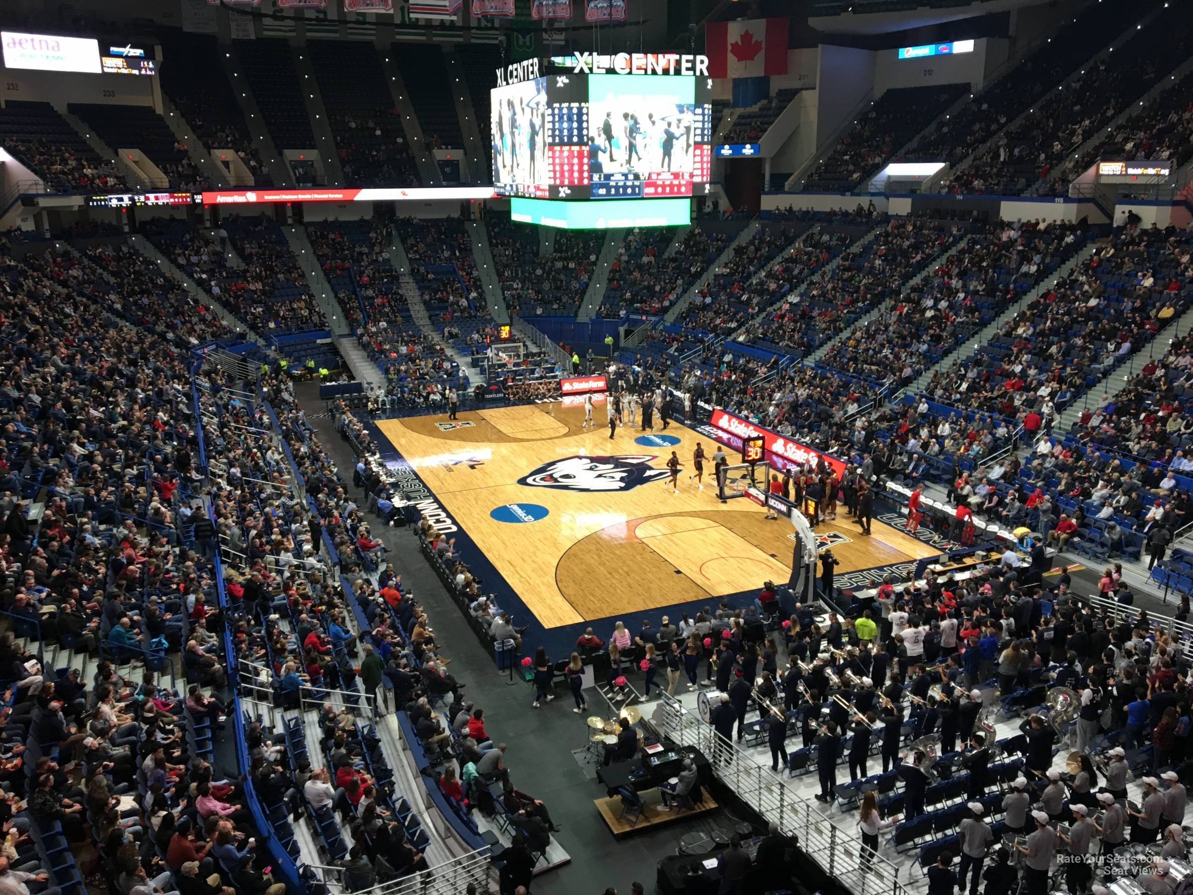 section 228, row a seat view  for basketball - xl center