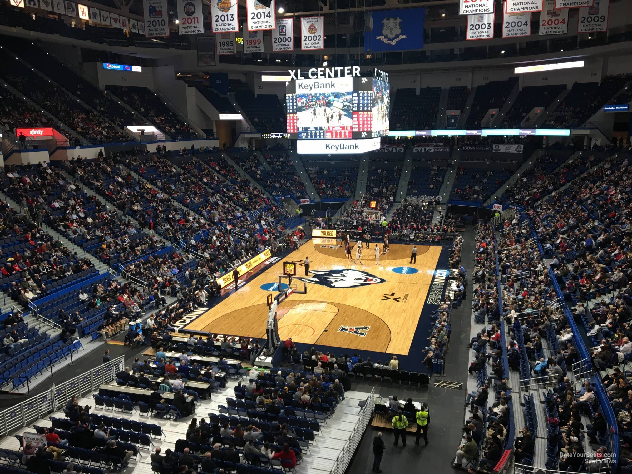 section 234, row a seat view  for basketball - xl center