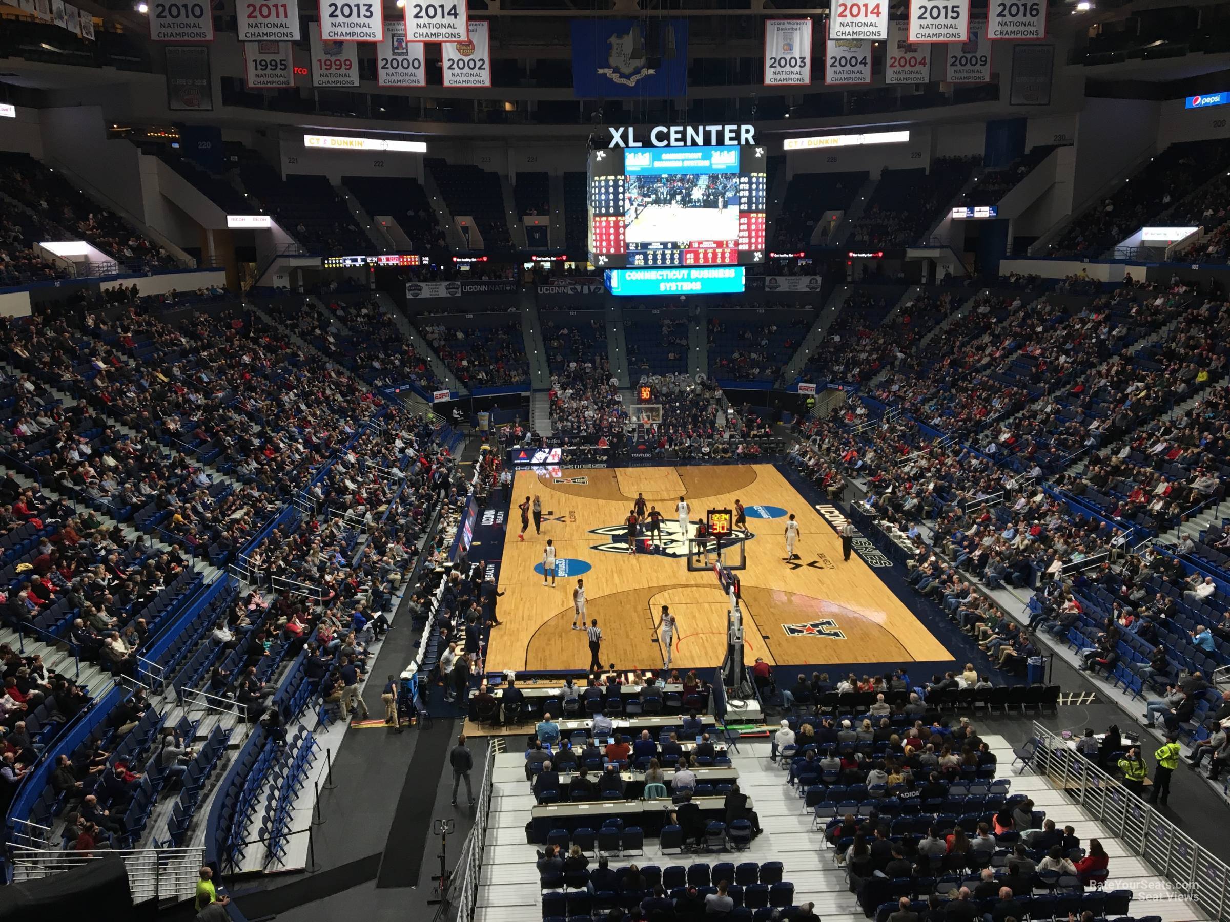 section 237, row a seat view  - xl center