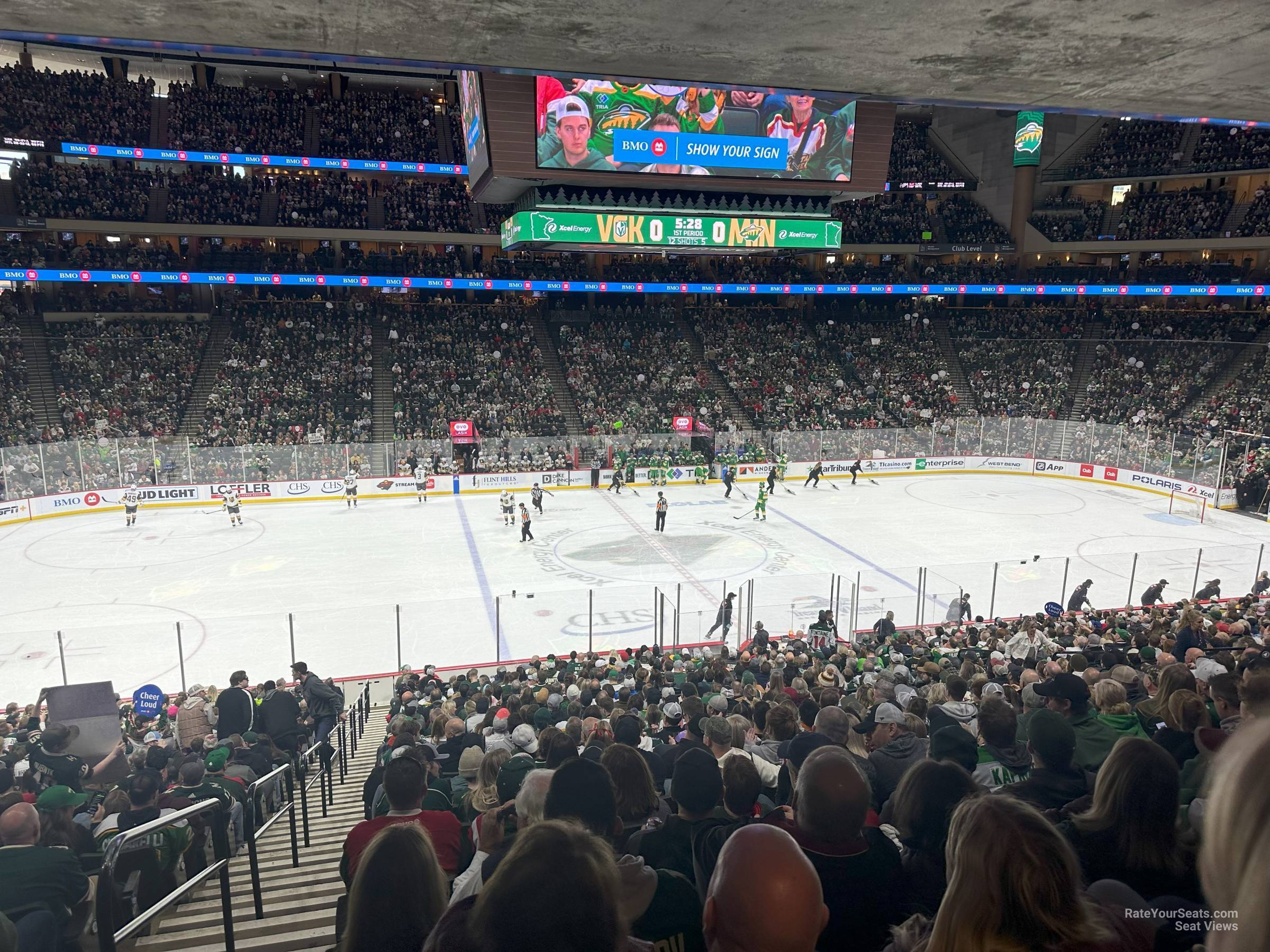 section 104, row 26 seat view  for hockey - xcel energy center