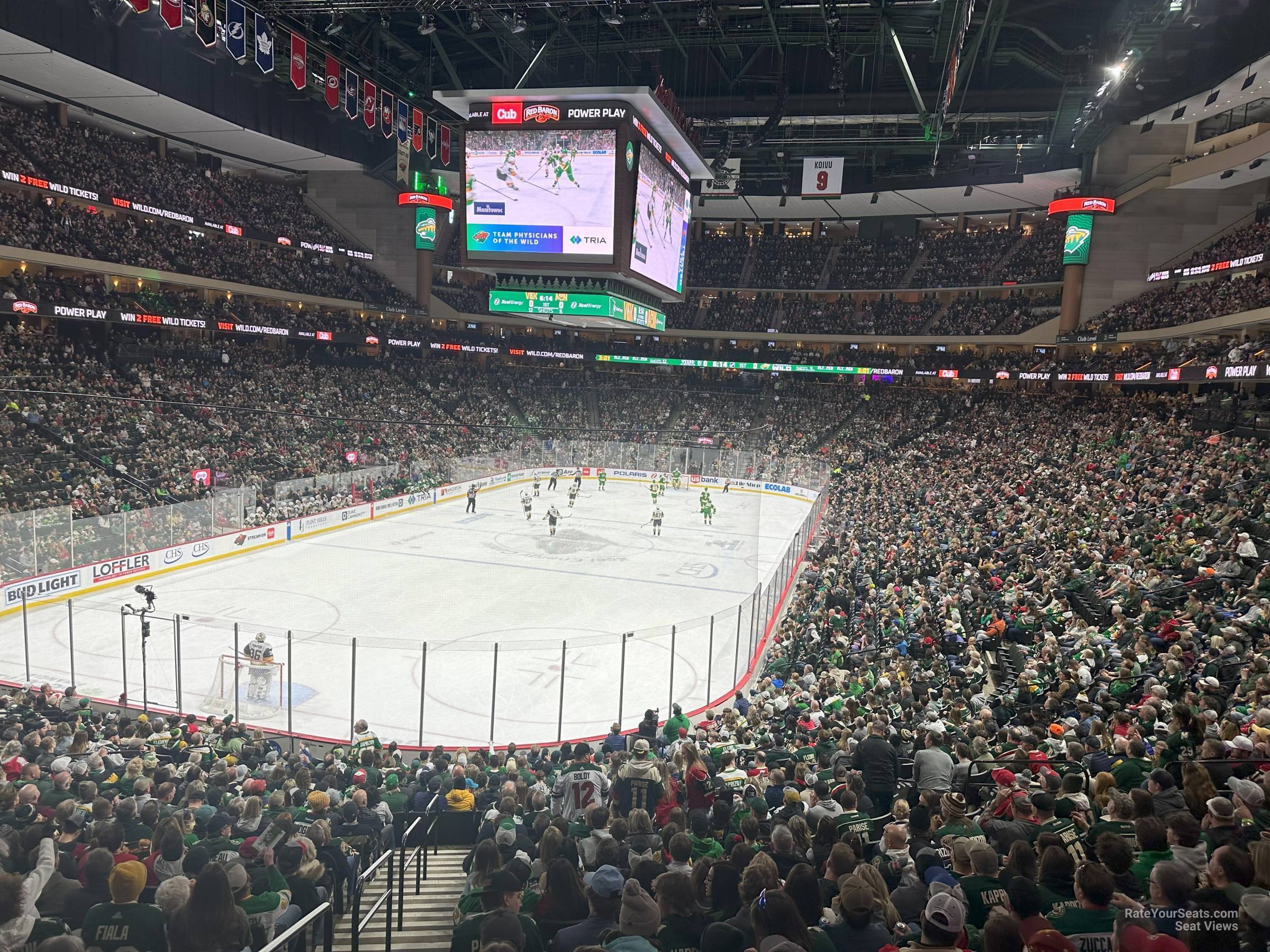 section 108, row 23 seat view  for hockey - xcel energy center