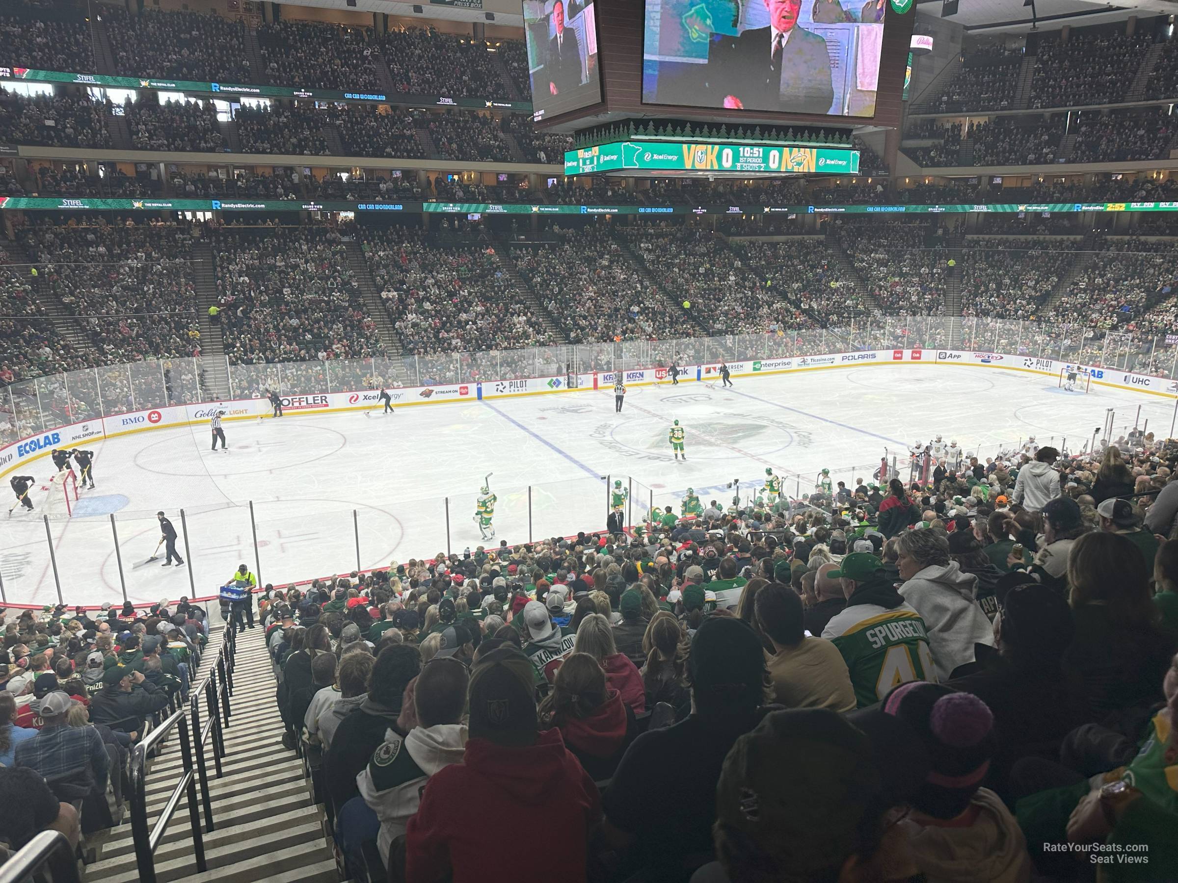 section 118, row 26 seat view  for hockey - xcel energy center