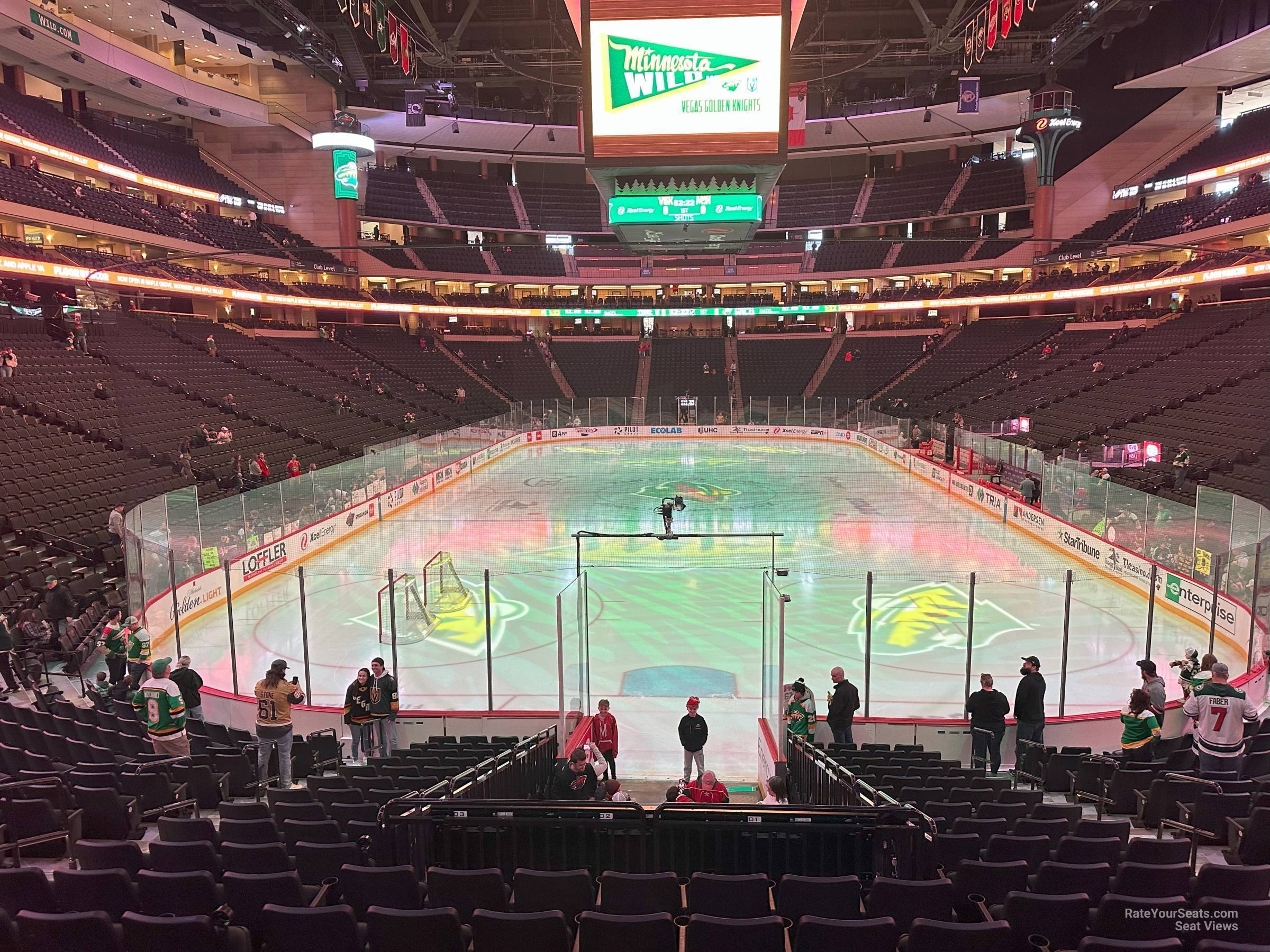 section 123, row 17 seat view for hockey - grand casino arena