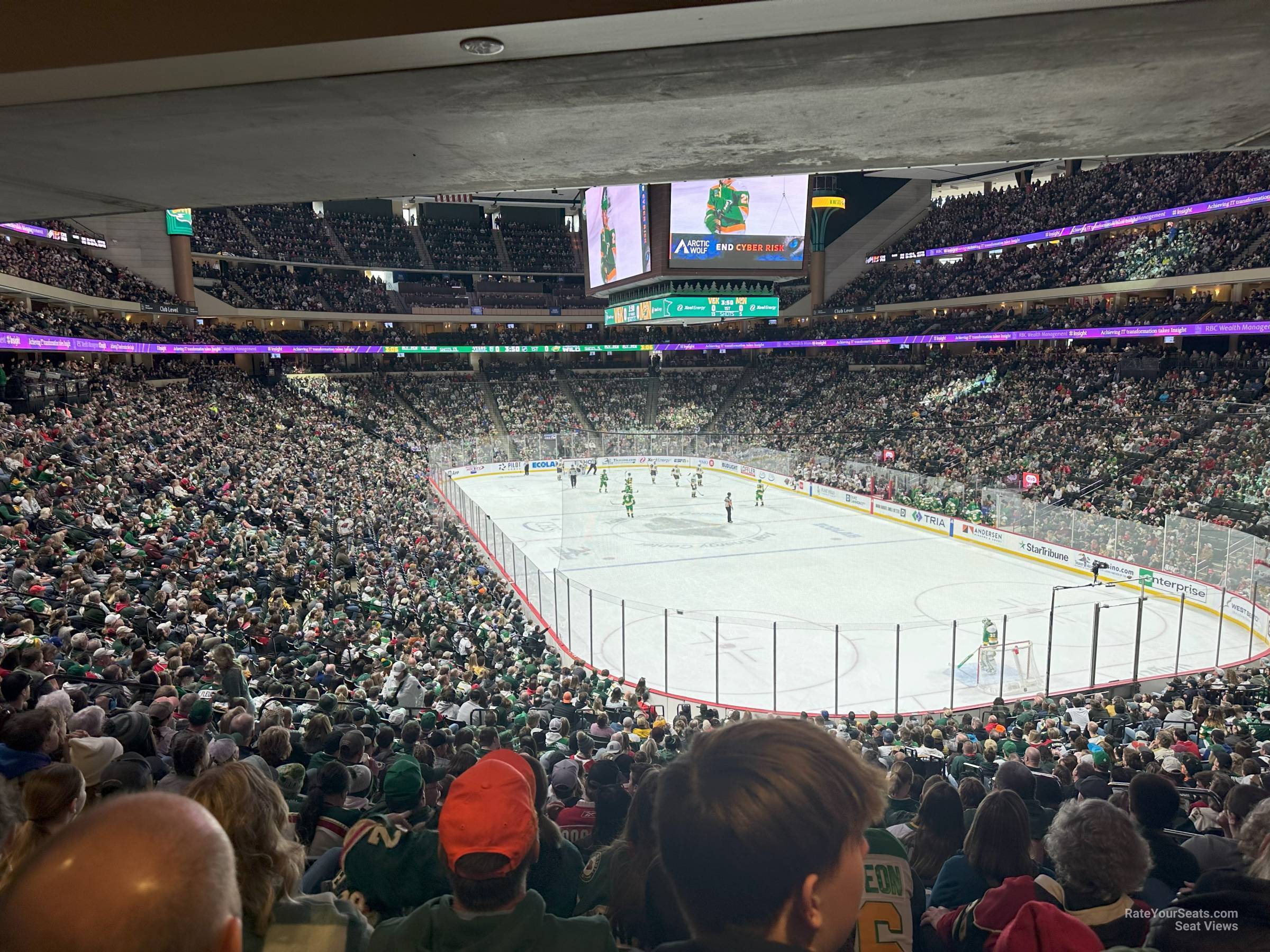 section 125, row 26 seat view  for hockey - xcel energy center
