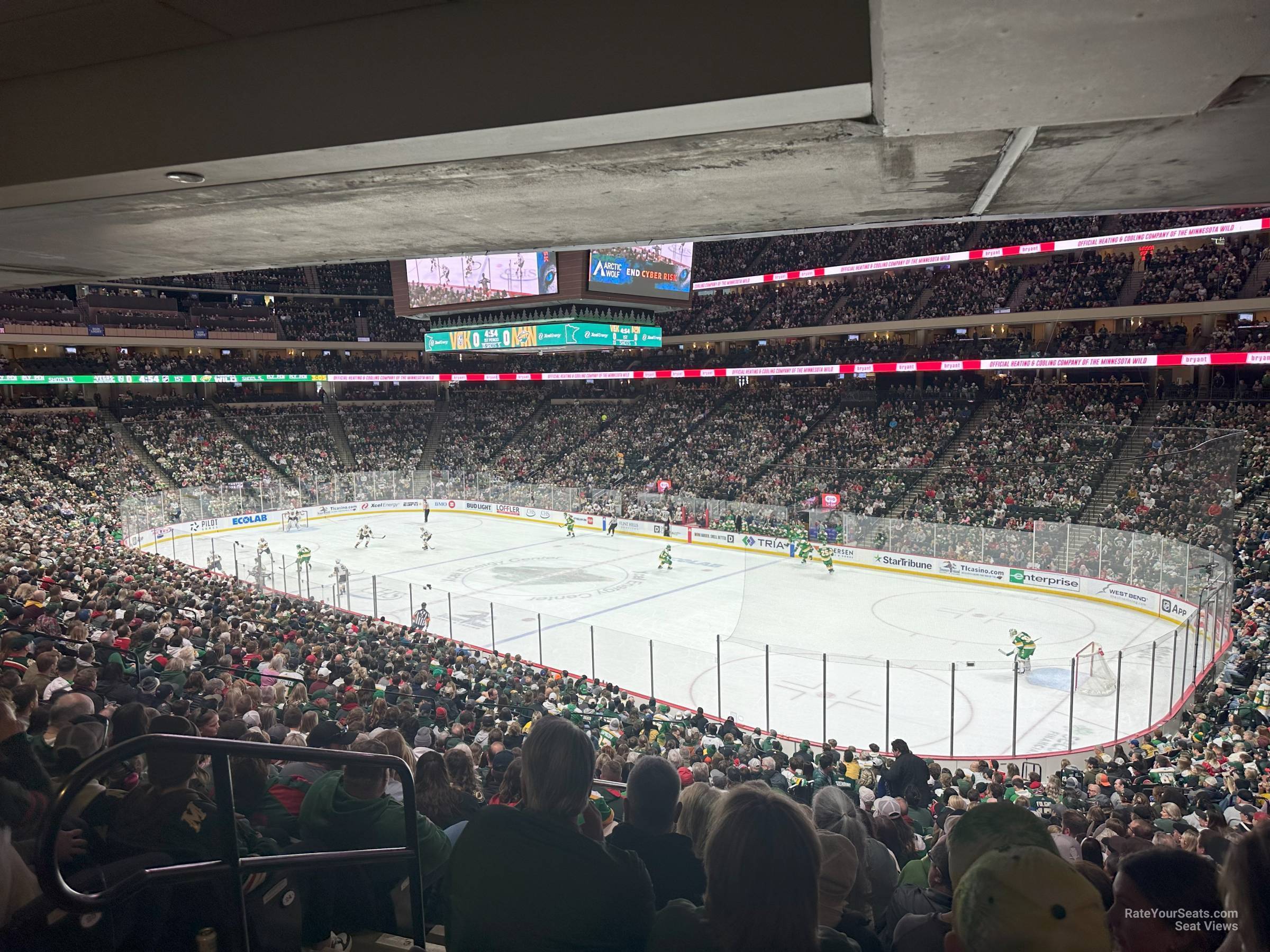 section 126, row 26 seat view  for hockey - xcel energy center