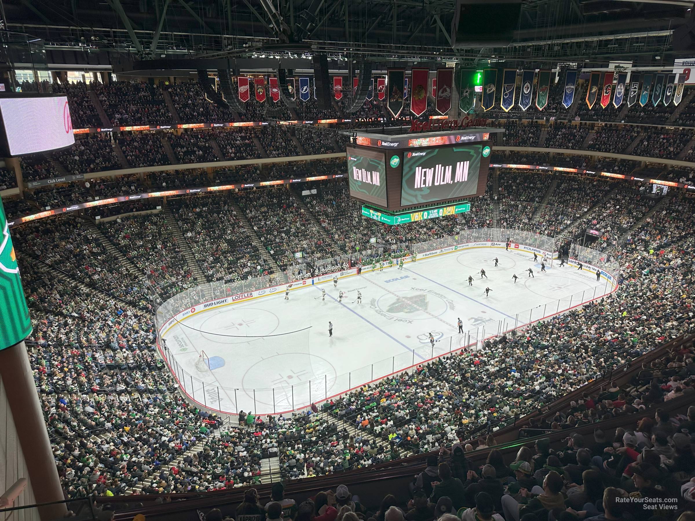 section 207, row whl seat view  for hockey - xcel energy center