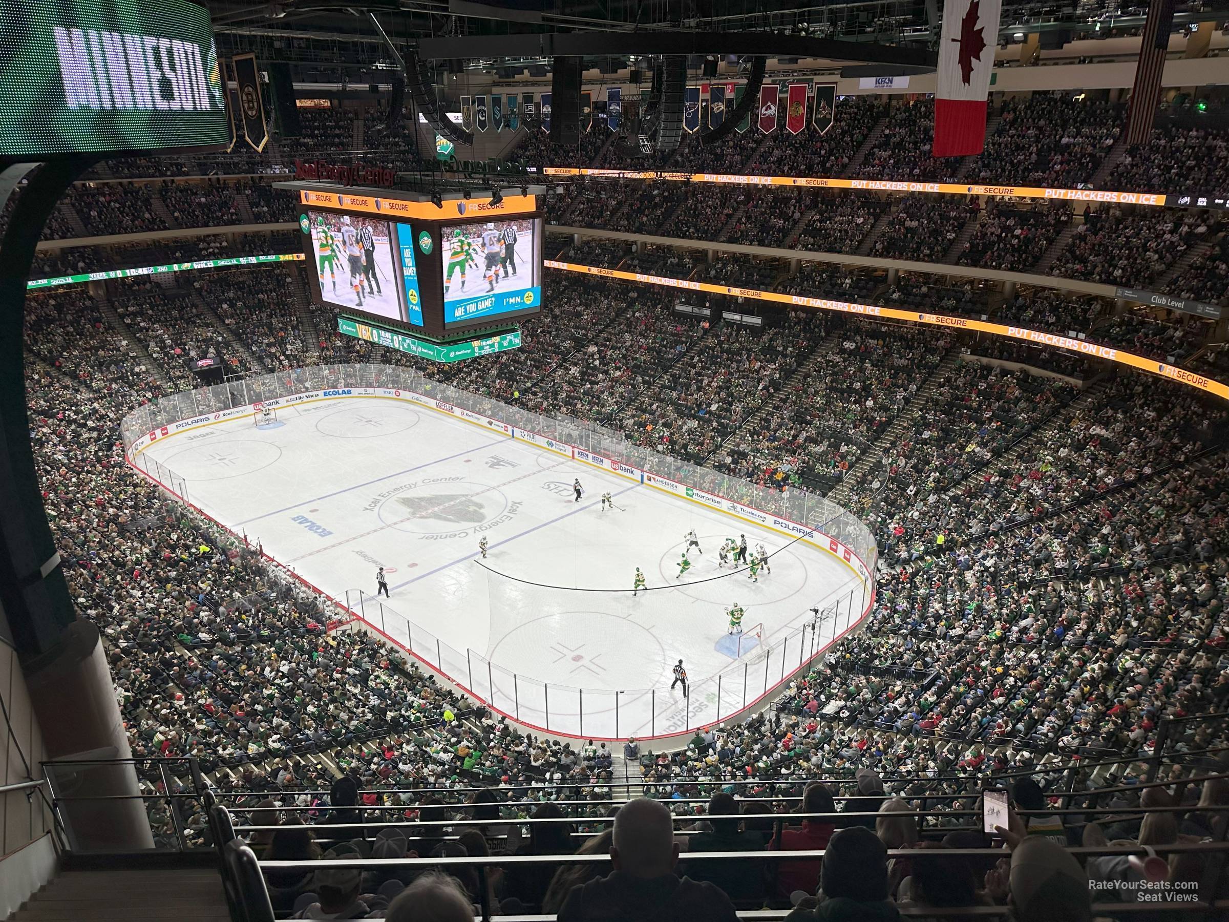 section 215, row whl seat view  for hockey - xcel energy center
