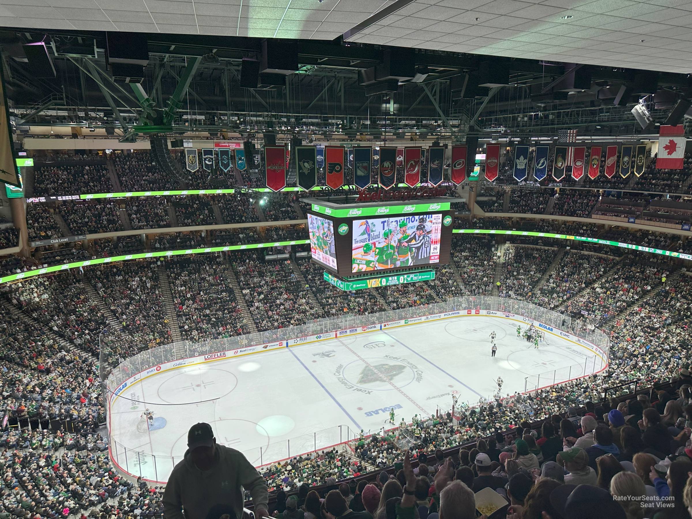 section 222, row whl seat view  for hockey - xcel energy center
