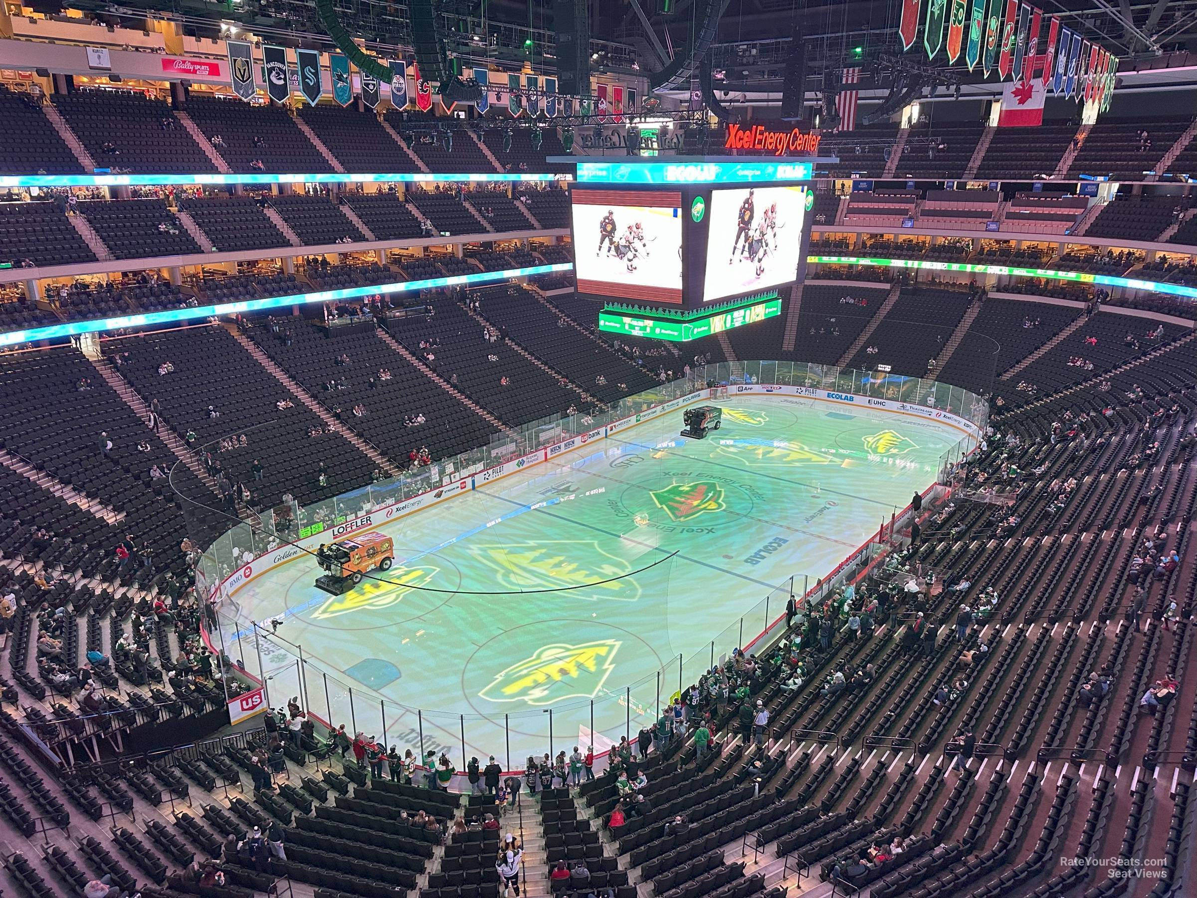 section 223, row 1 seat view for hockey - grand casino arena