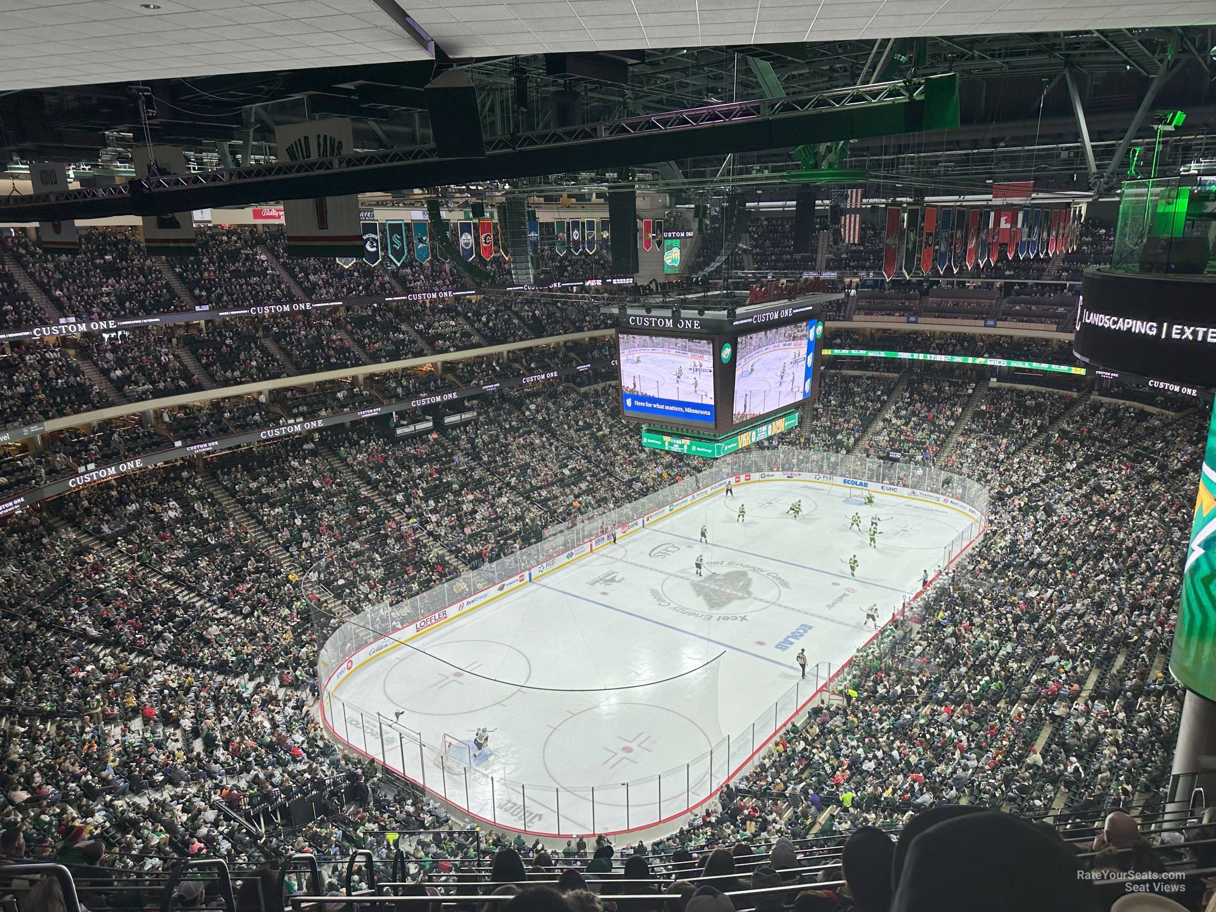 section 223, row whl seat view  for hockey - xcel energy center