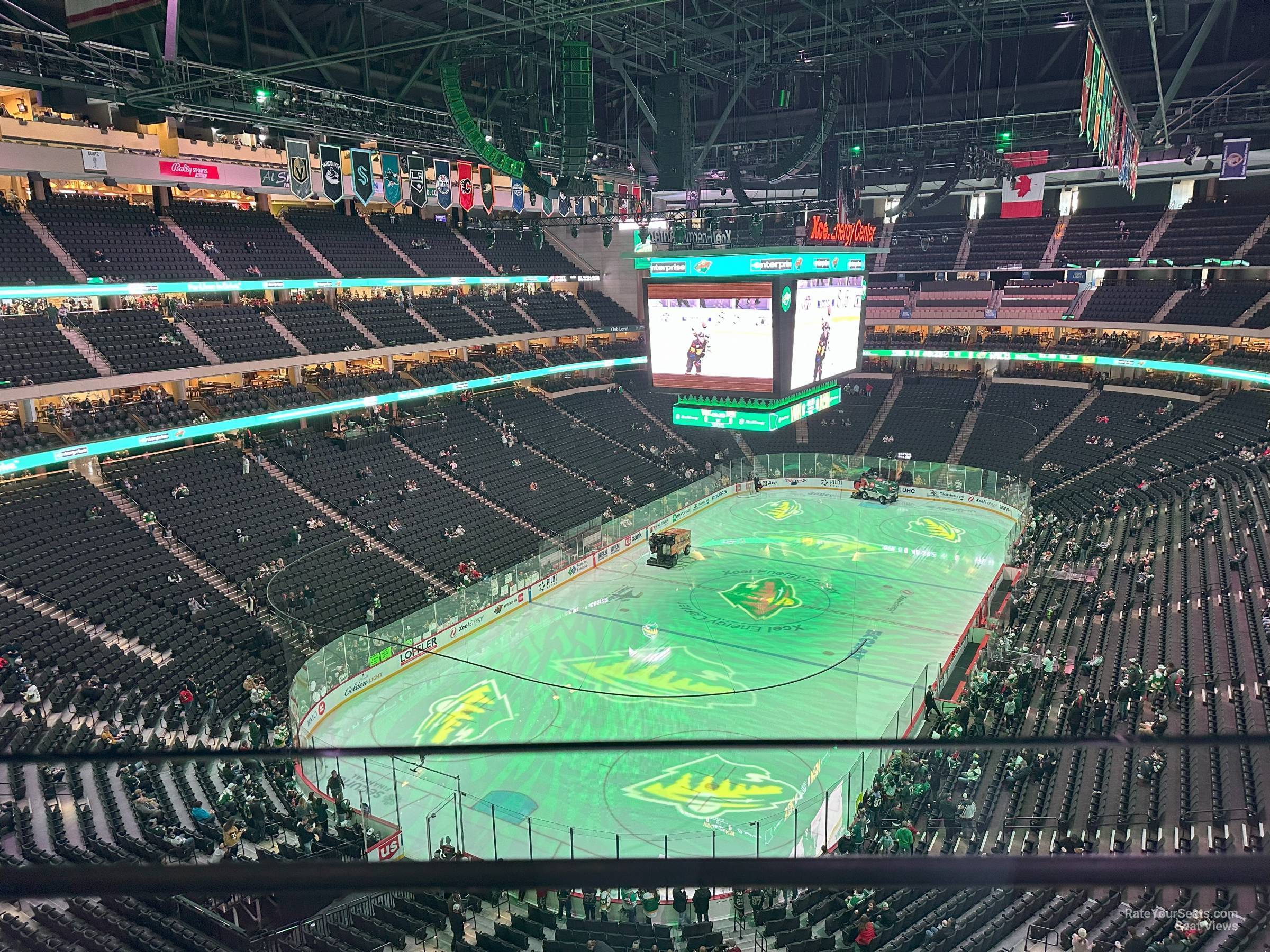 section 224, row 1 seat view  for hockey - grand casino arena