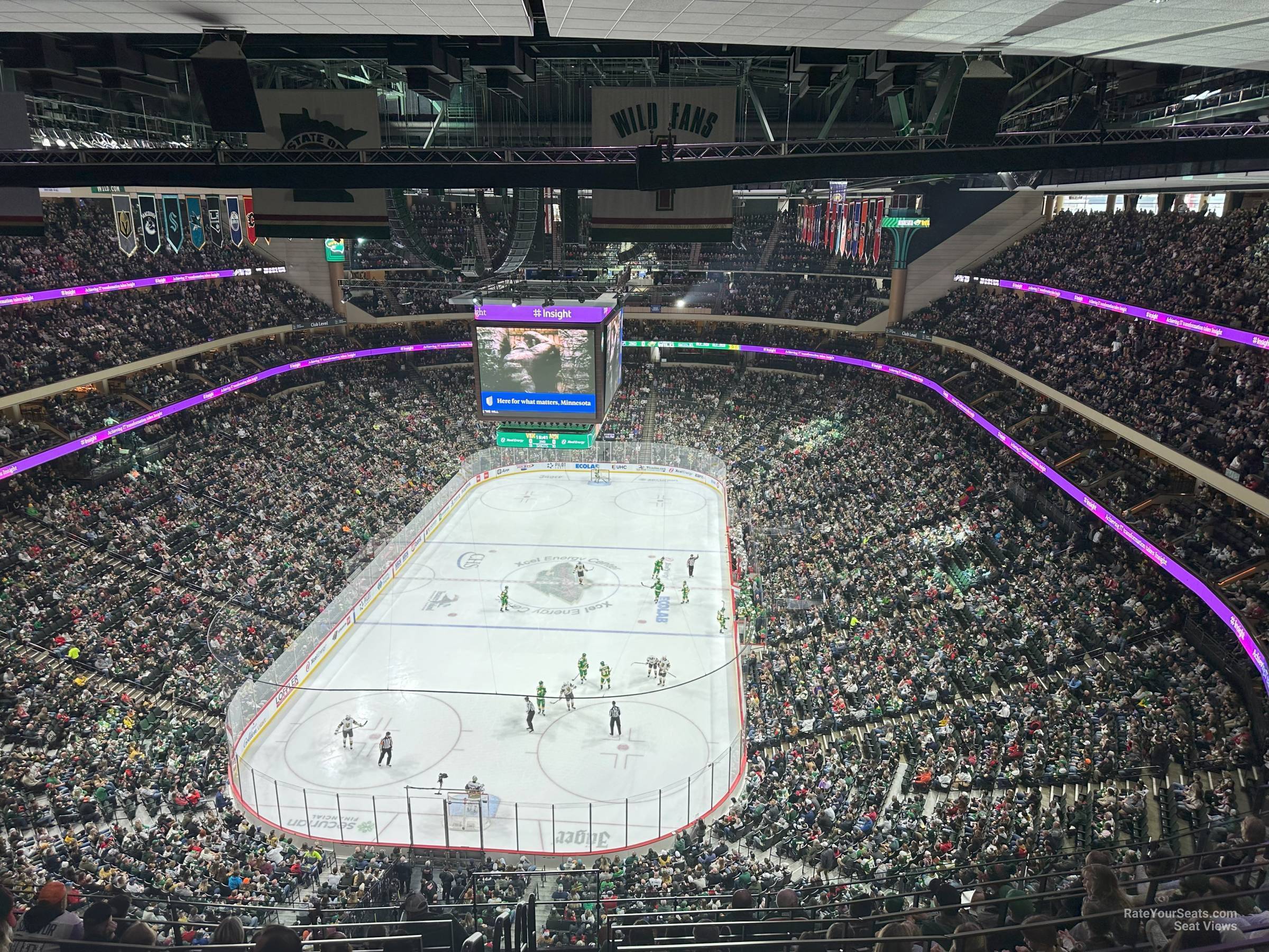 section 225, row rls seat view  for hockey - xcel energy center