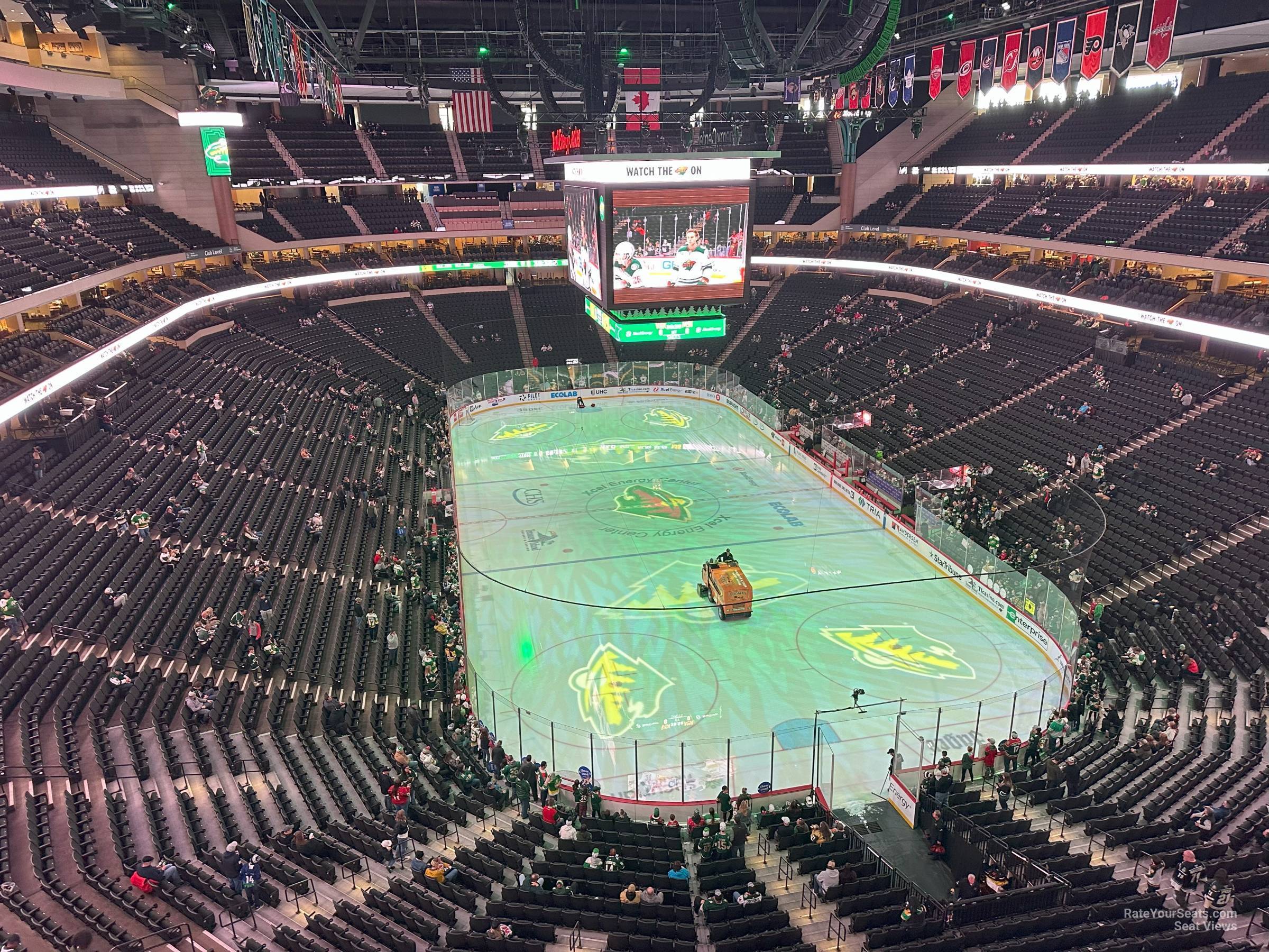 section 228, row 1 seat view  for hockey - grand casino arena