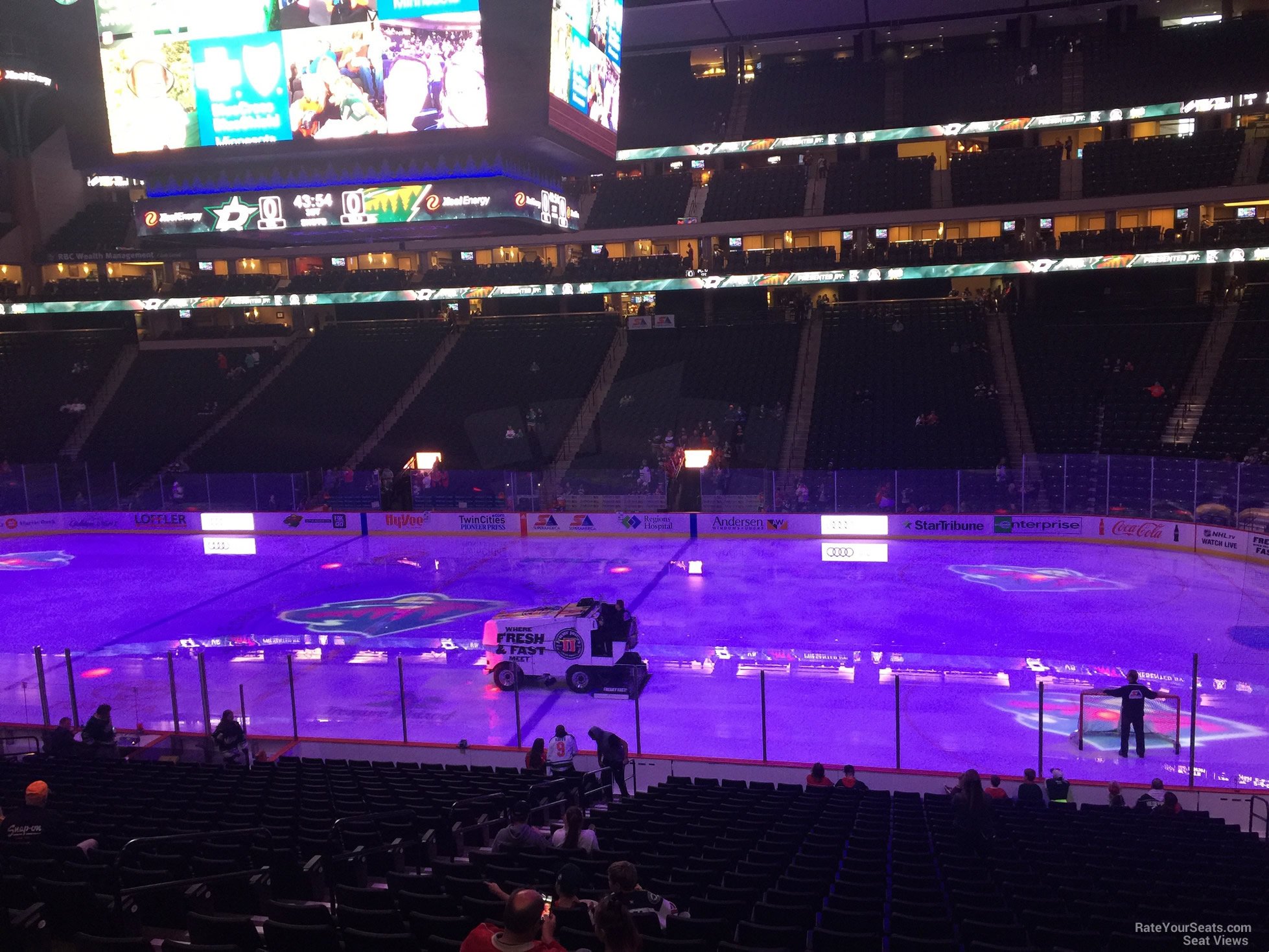 section 102, row 24 seat view  for hockey - xcel energy center